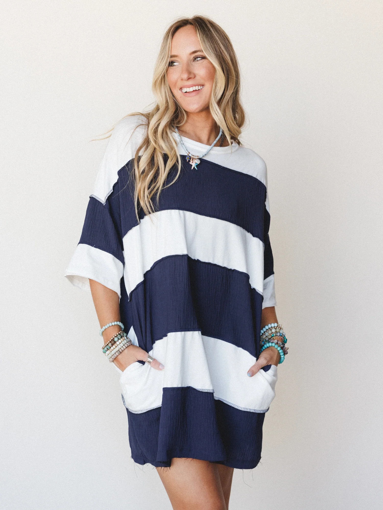 The Nest Perfect Match Dress - Navy - Image 2
