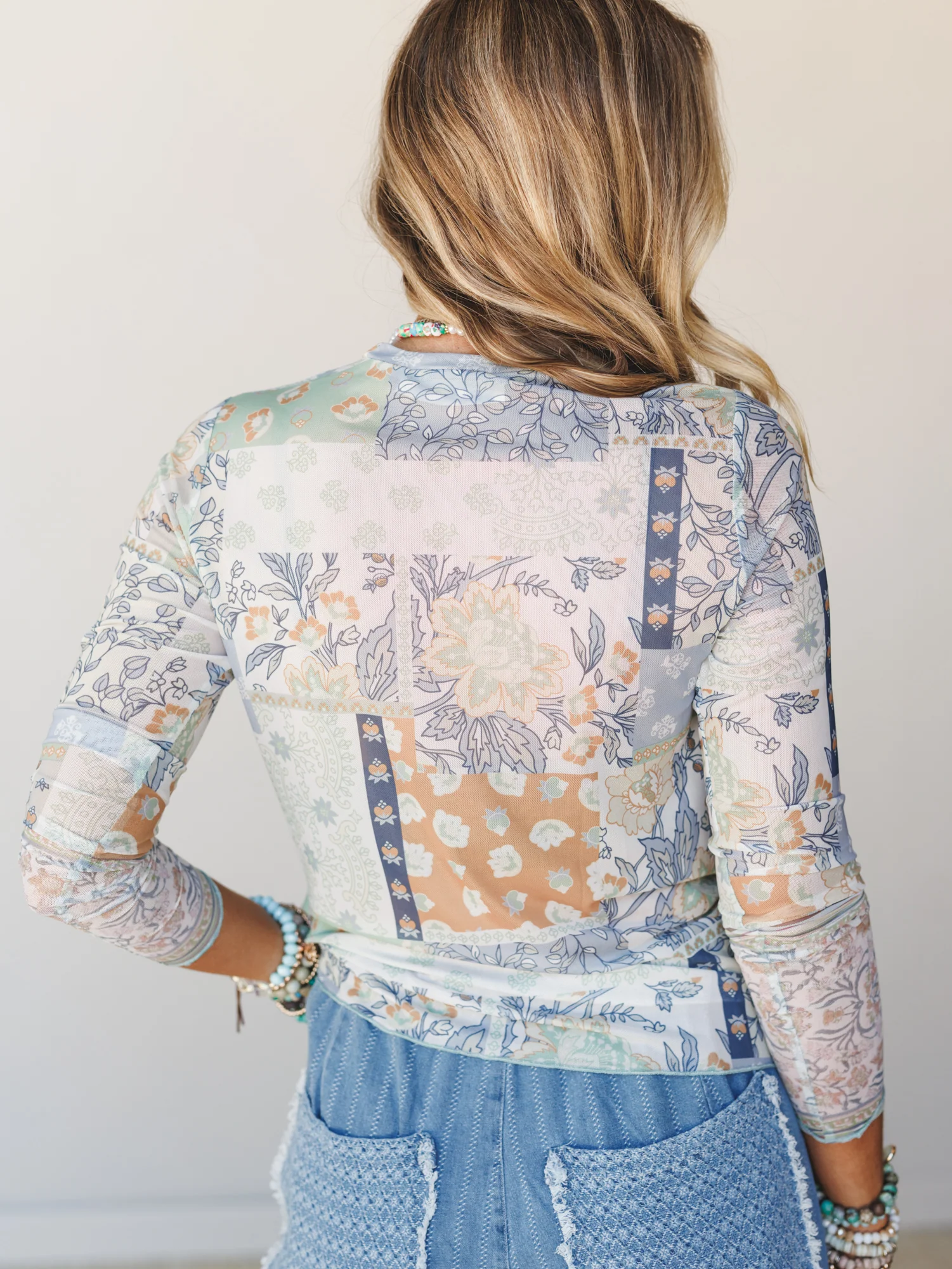 The Nest Perfect Match Layering Top - Dusty Blue - Image 5