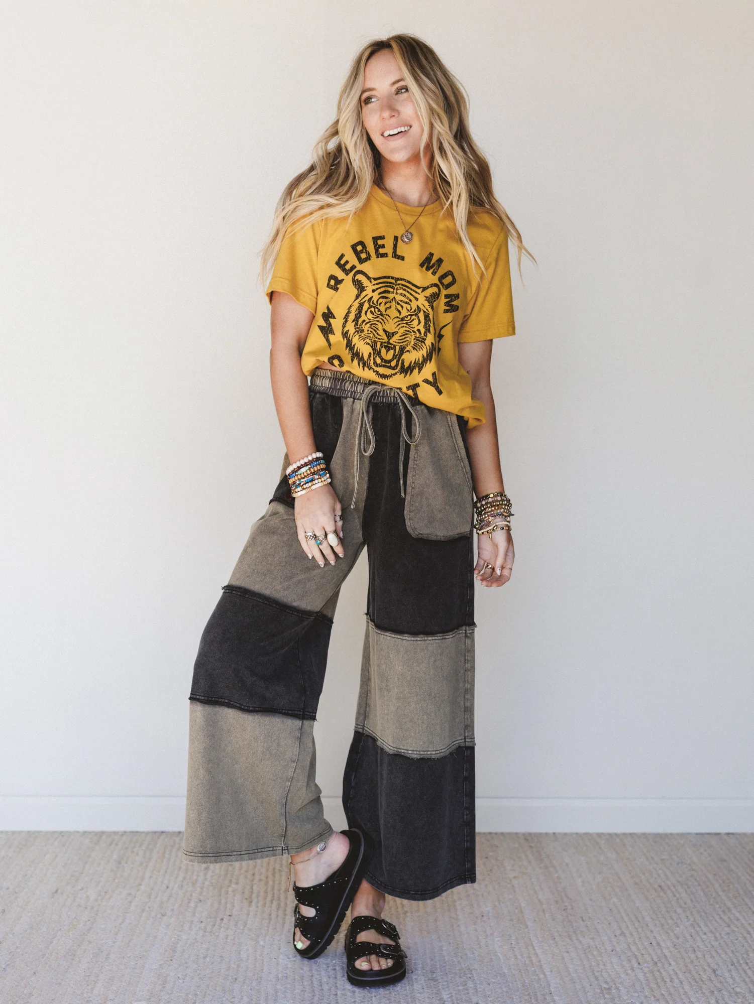 The Nest Rebel Mom Society Tee - Mustard - Image 2
