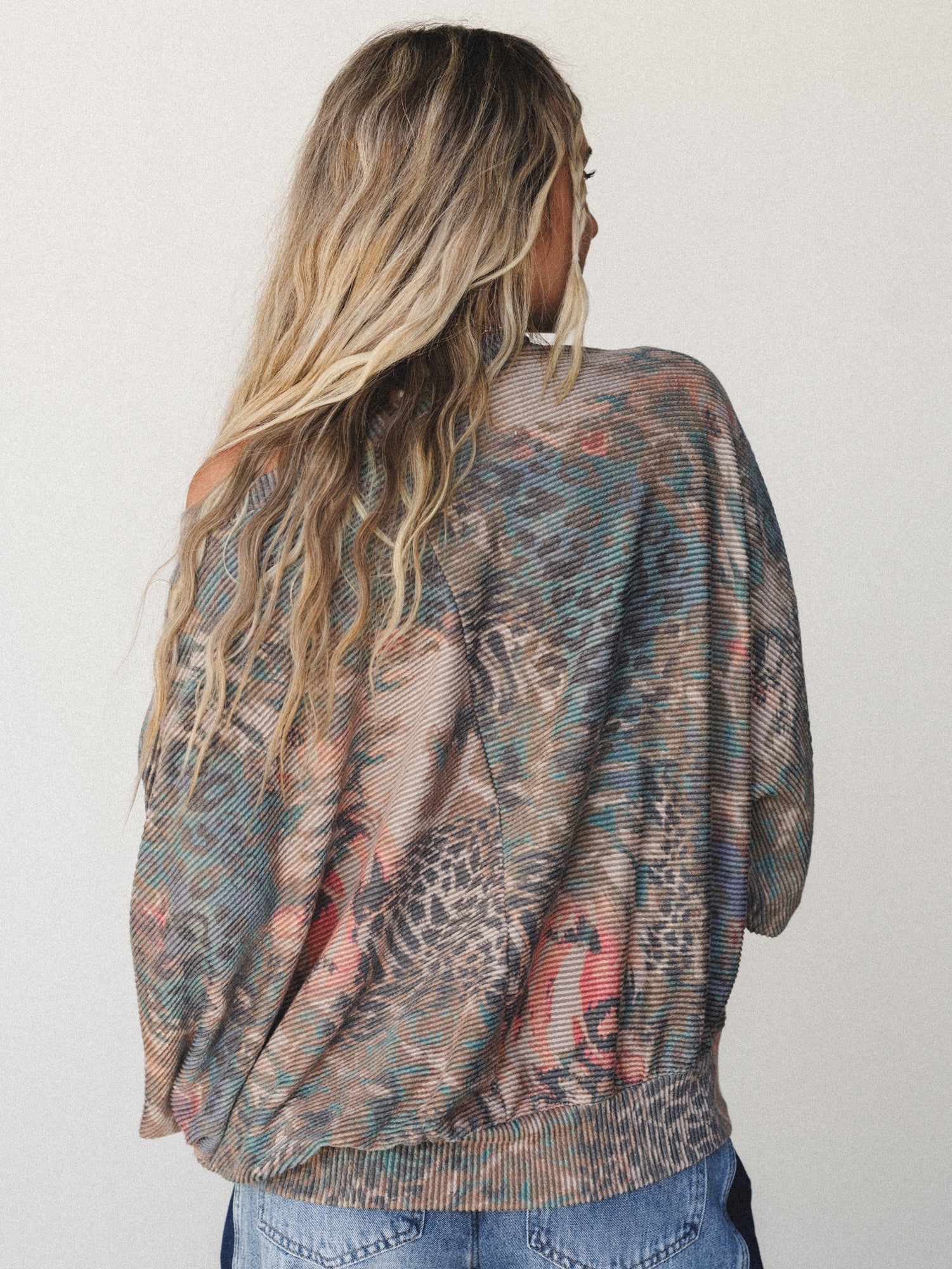 The Nest Savannah Bat Sleeve Top - Coral - Image 4