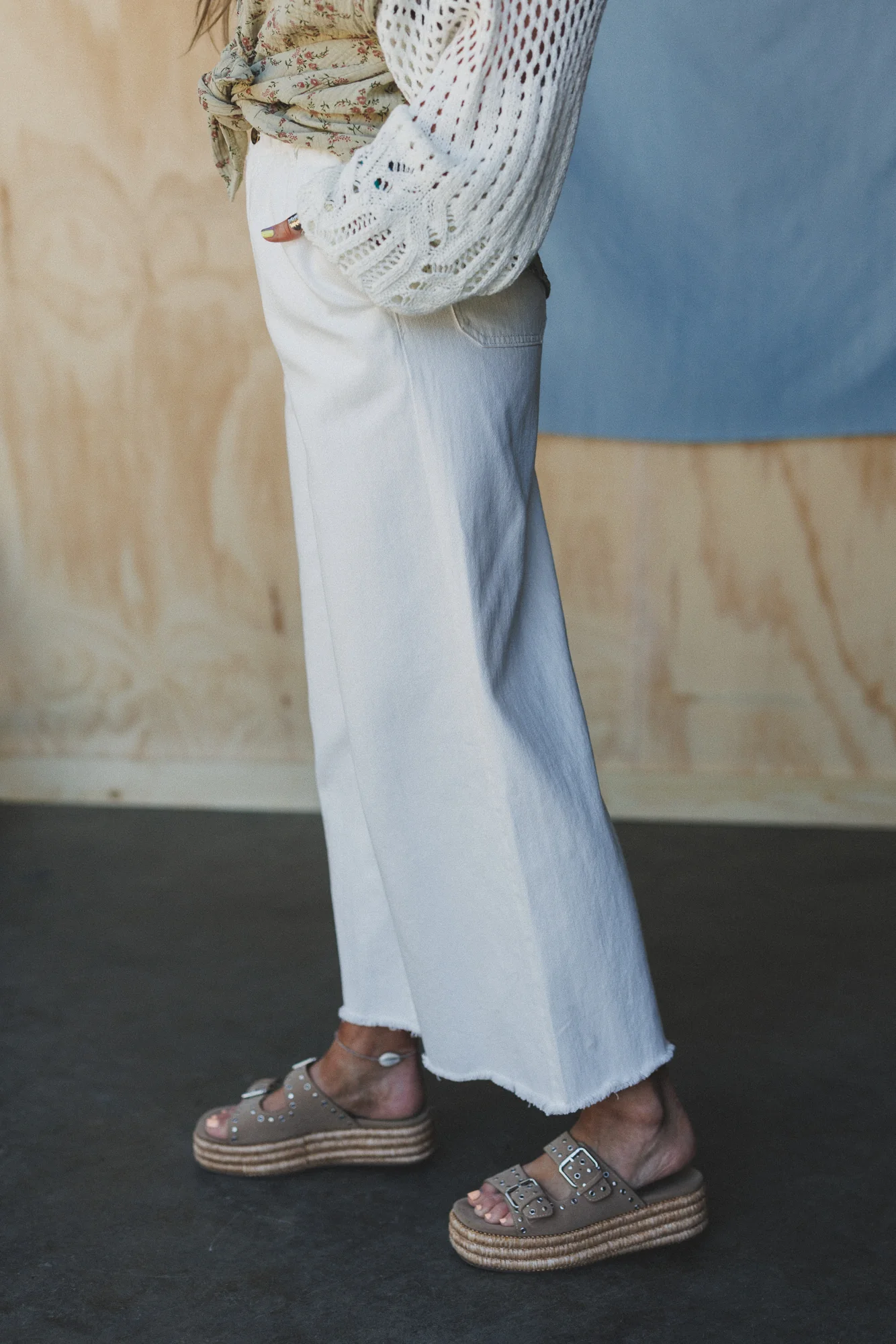 Simply You Wide Leg Jeans - White - Image 6