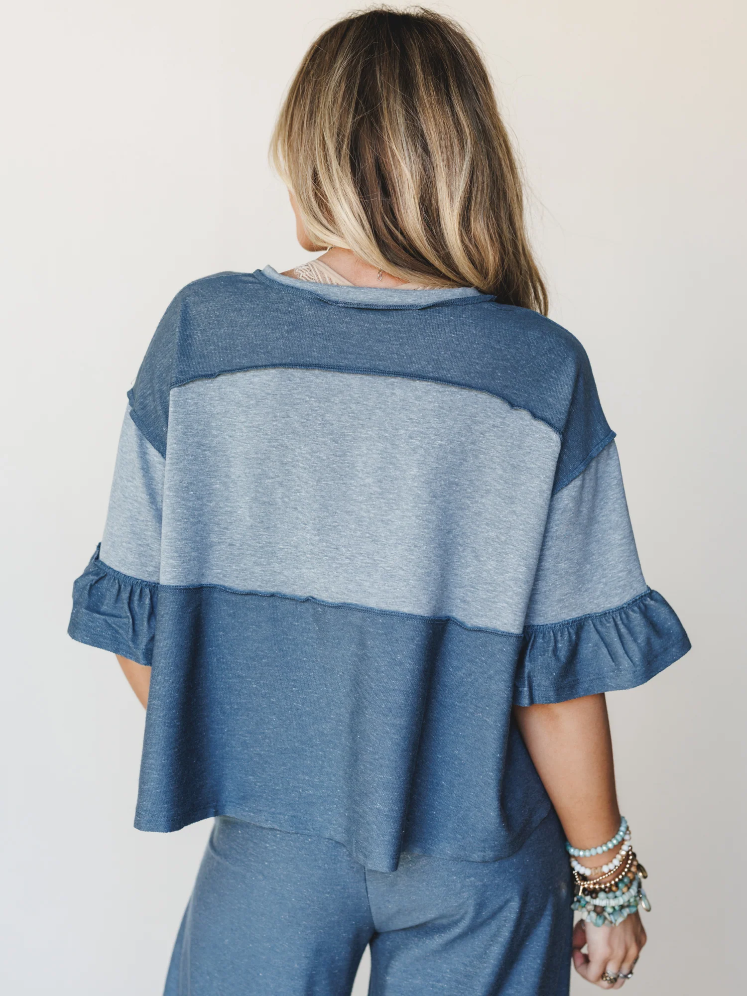 The Nest Soft Horizon Top - Teal - Image 8