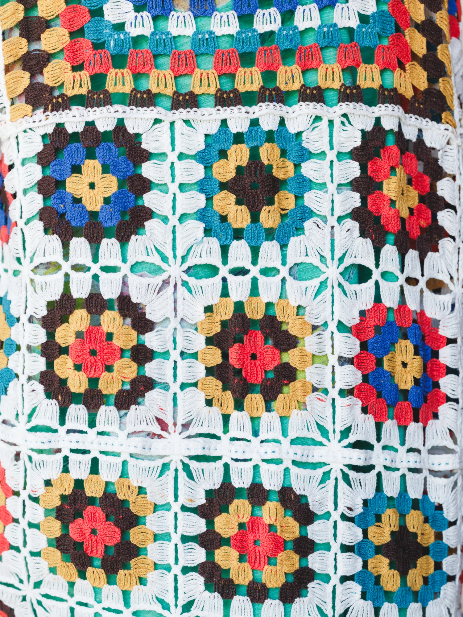 The Nest Soulful Wanderer Crochet Duster - Vivid Multi - Image 4