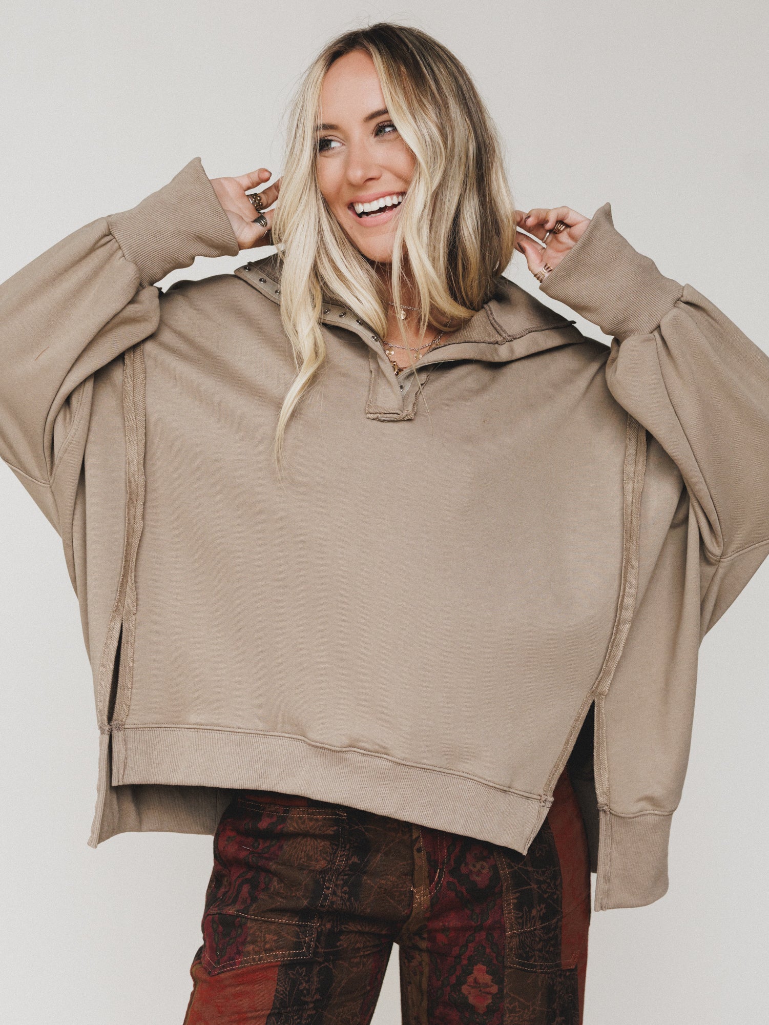 The Nest Stay Soft Top - Brown - Image 4