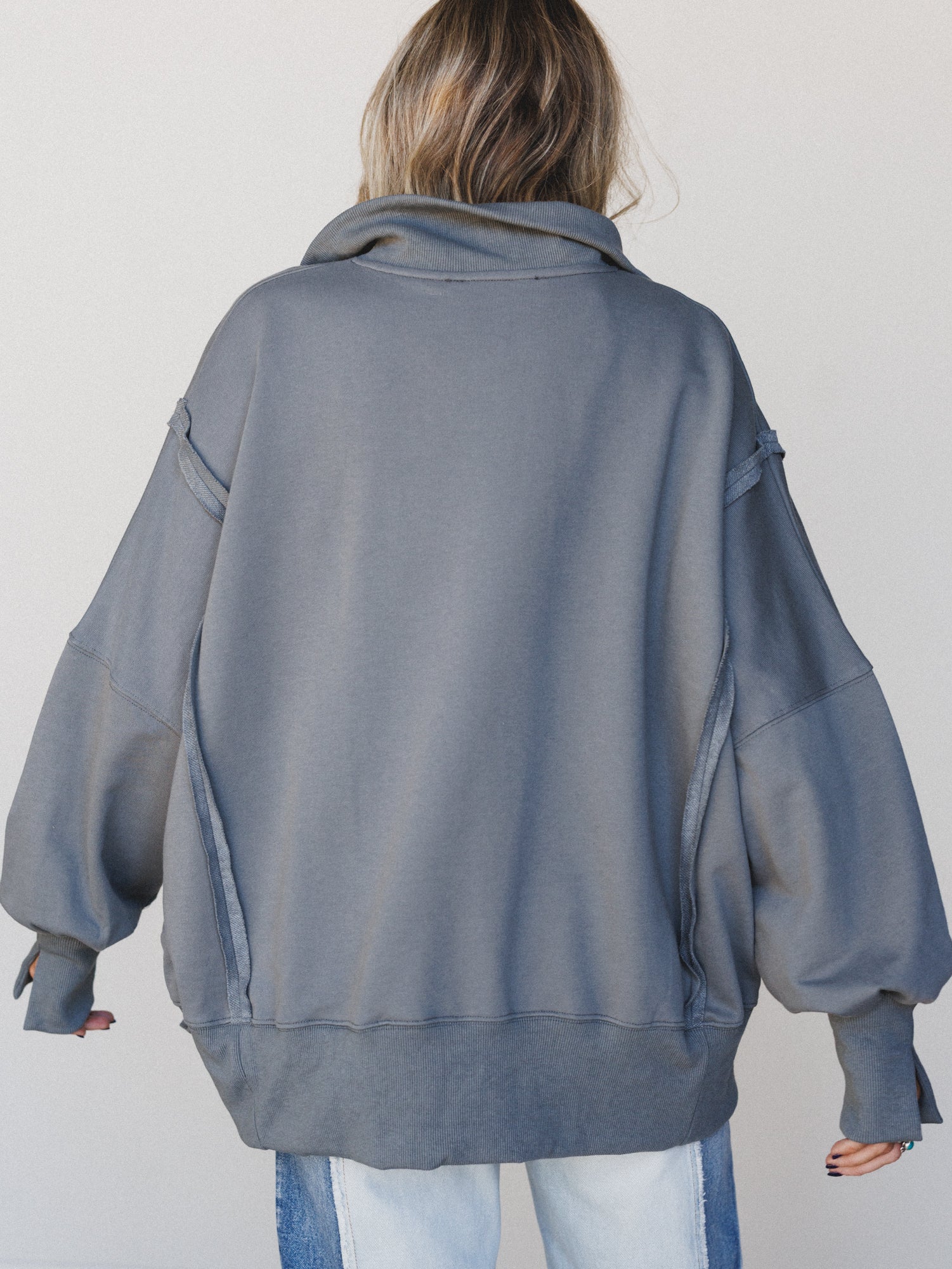 The Nest Stay Soft Top - Dark Grey - Image 5