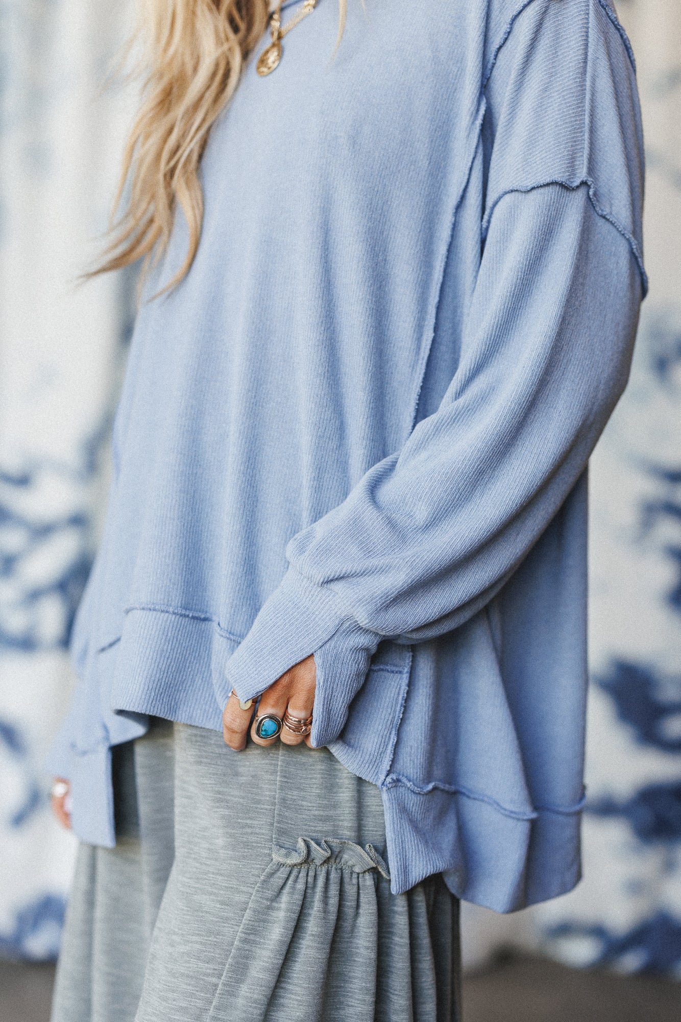The Nest Sunset Dreamer Top - Denim - Image 3