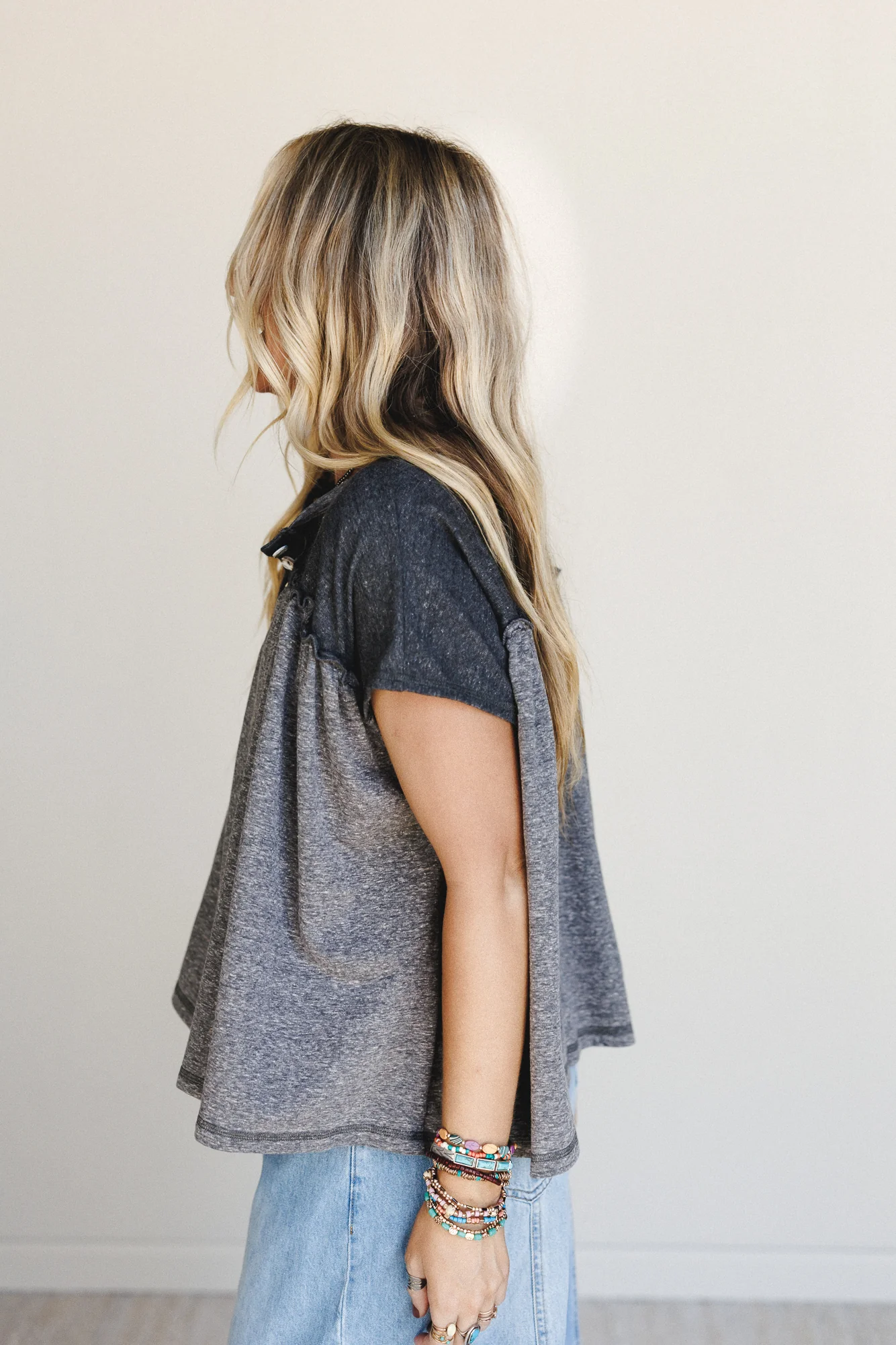 The Nest Sunset Ruffle Top - Black - Image 4