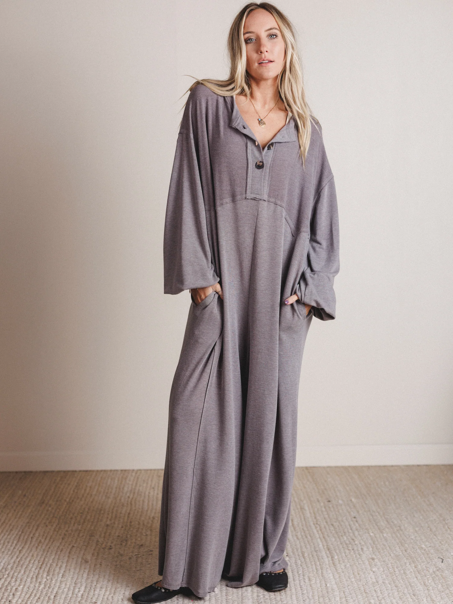 The Nest Sweet Nothings Jumpsuit - Heather Brown - Image 5