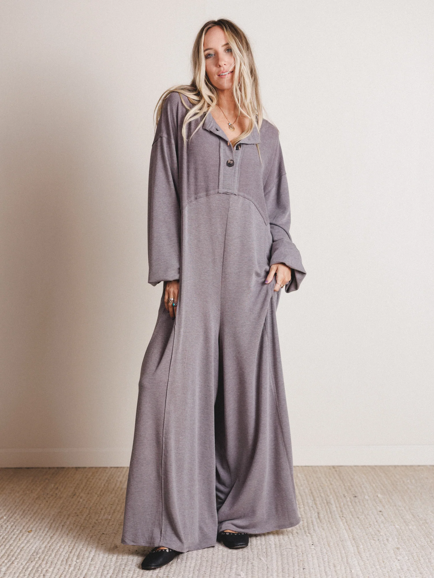 The Nest Sweet Nothings Jumpsuit - Heather Brown - Pre Order