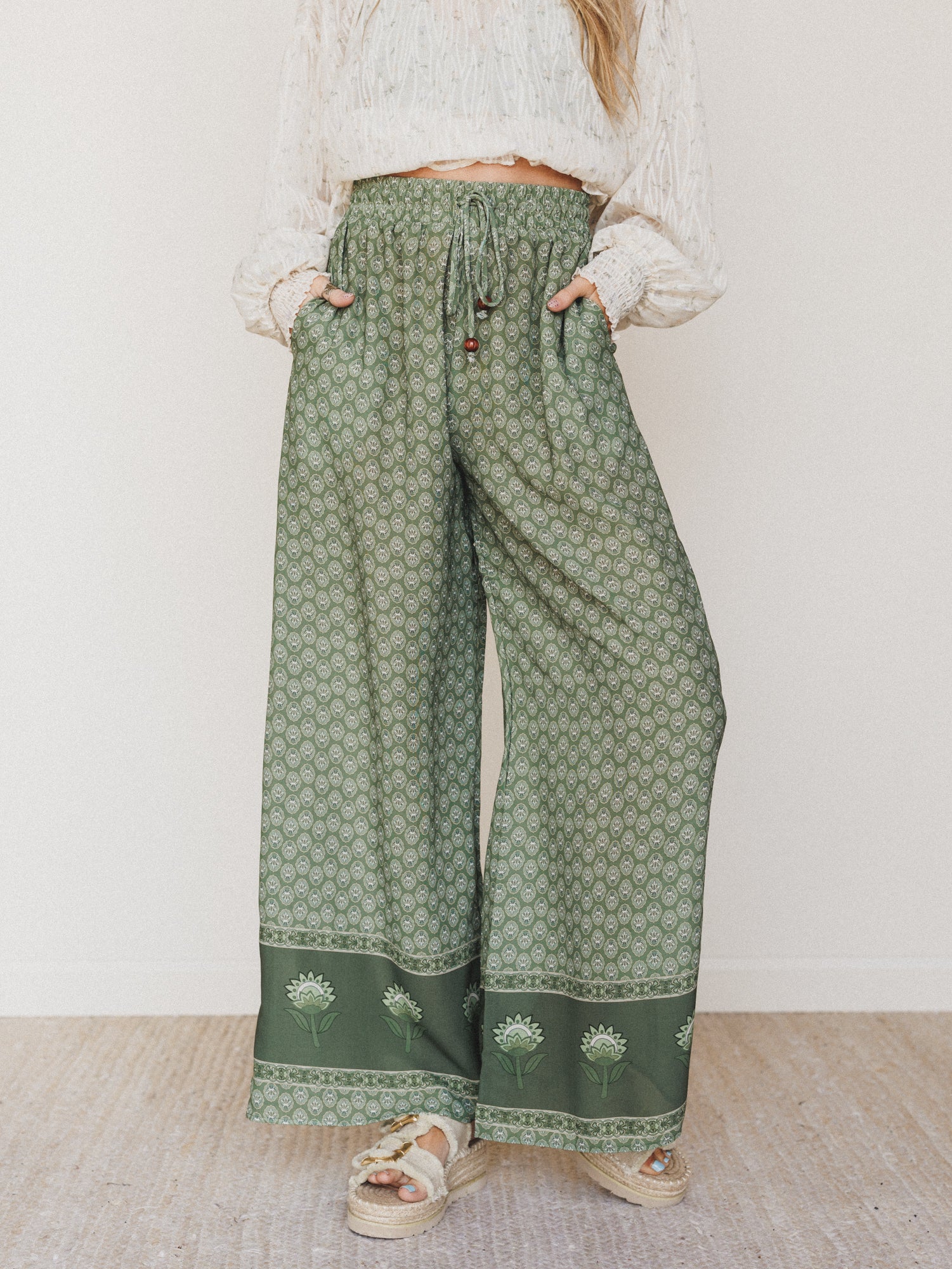 The Nest True Wanderer Pants - Sage - Image 5