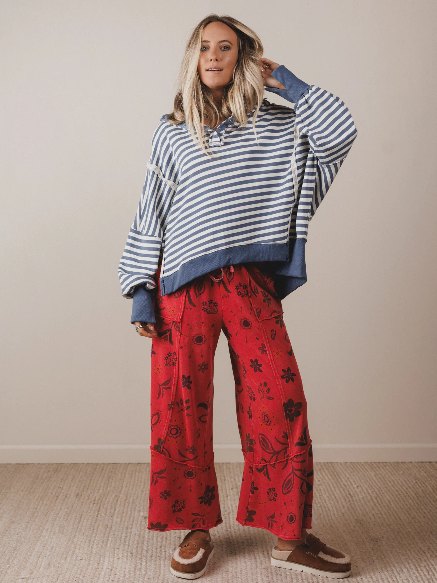 The Nest Wander Easy Top - Blue Denim - Image 3