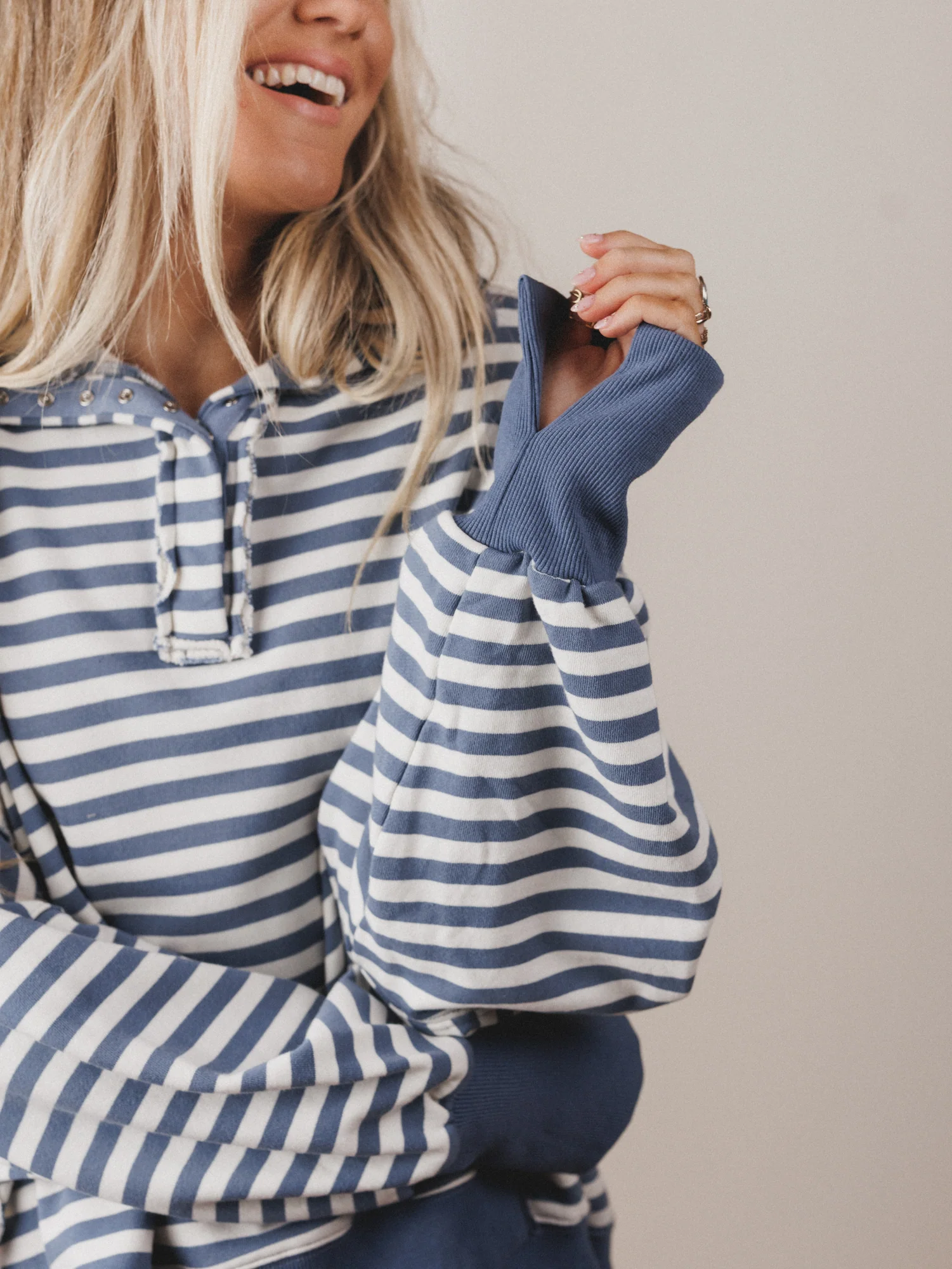 The Nest Wander Easy Top - Blue Denim - Image 4