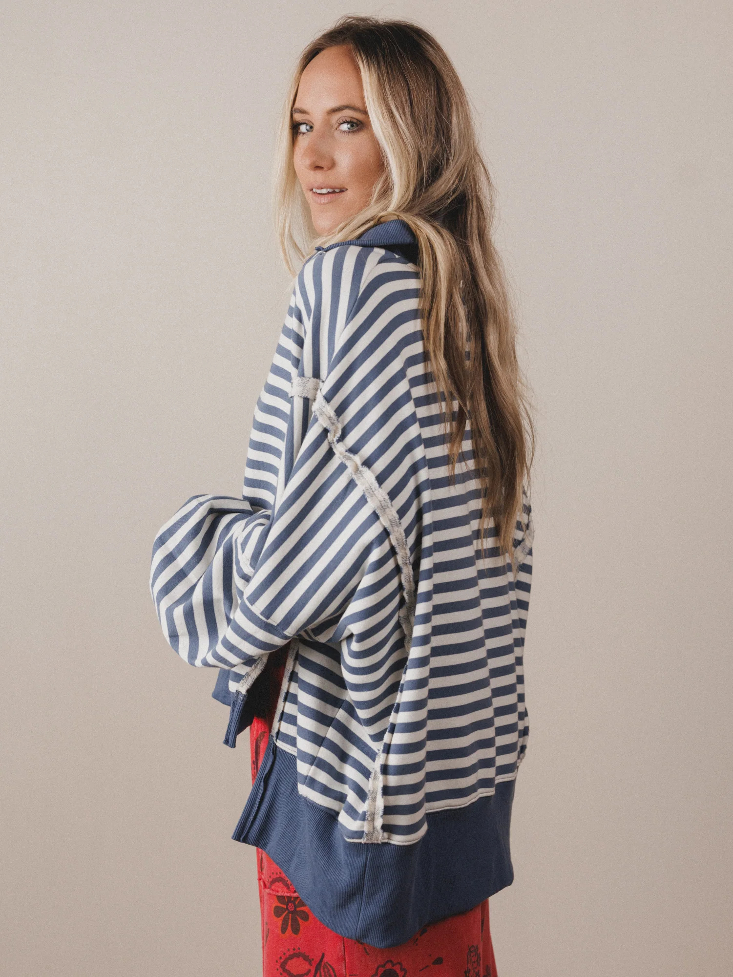The Nest Wander Easy Top - Blue Denim - Image 6