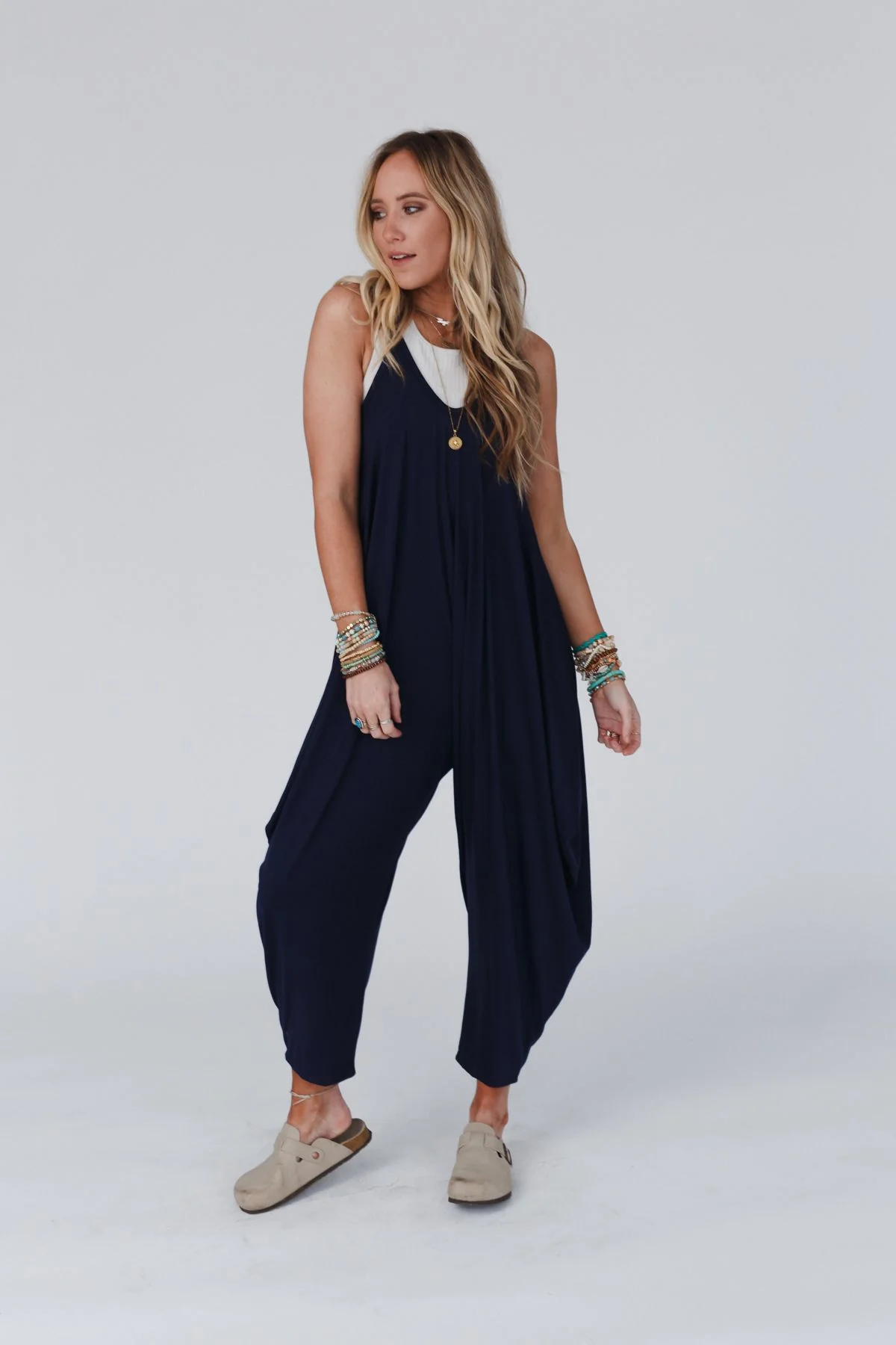 The Perfect Harem Jumpsuit - Navy - Image 2