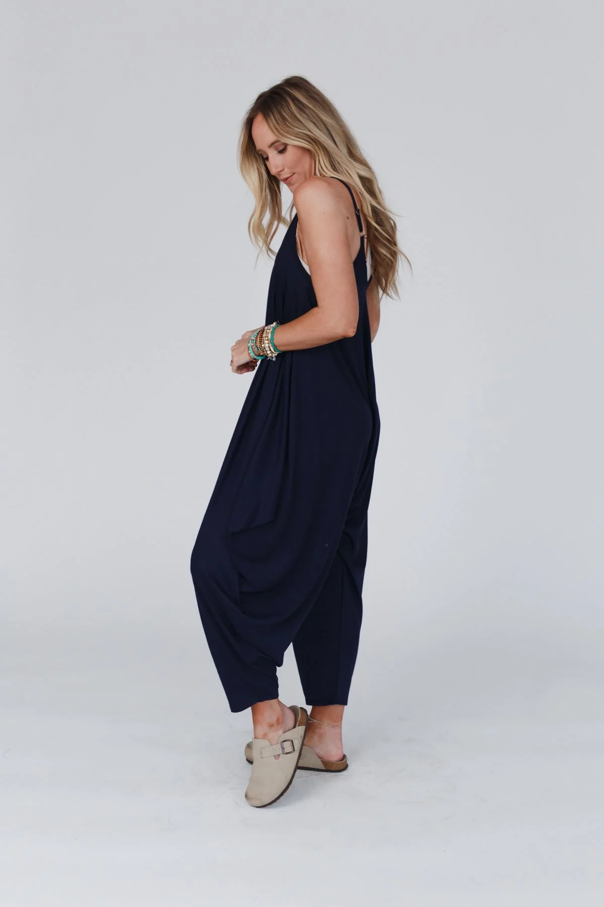 The Perfect Harem Jumpsuit - Navy - Image 3