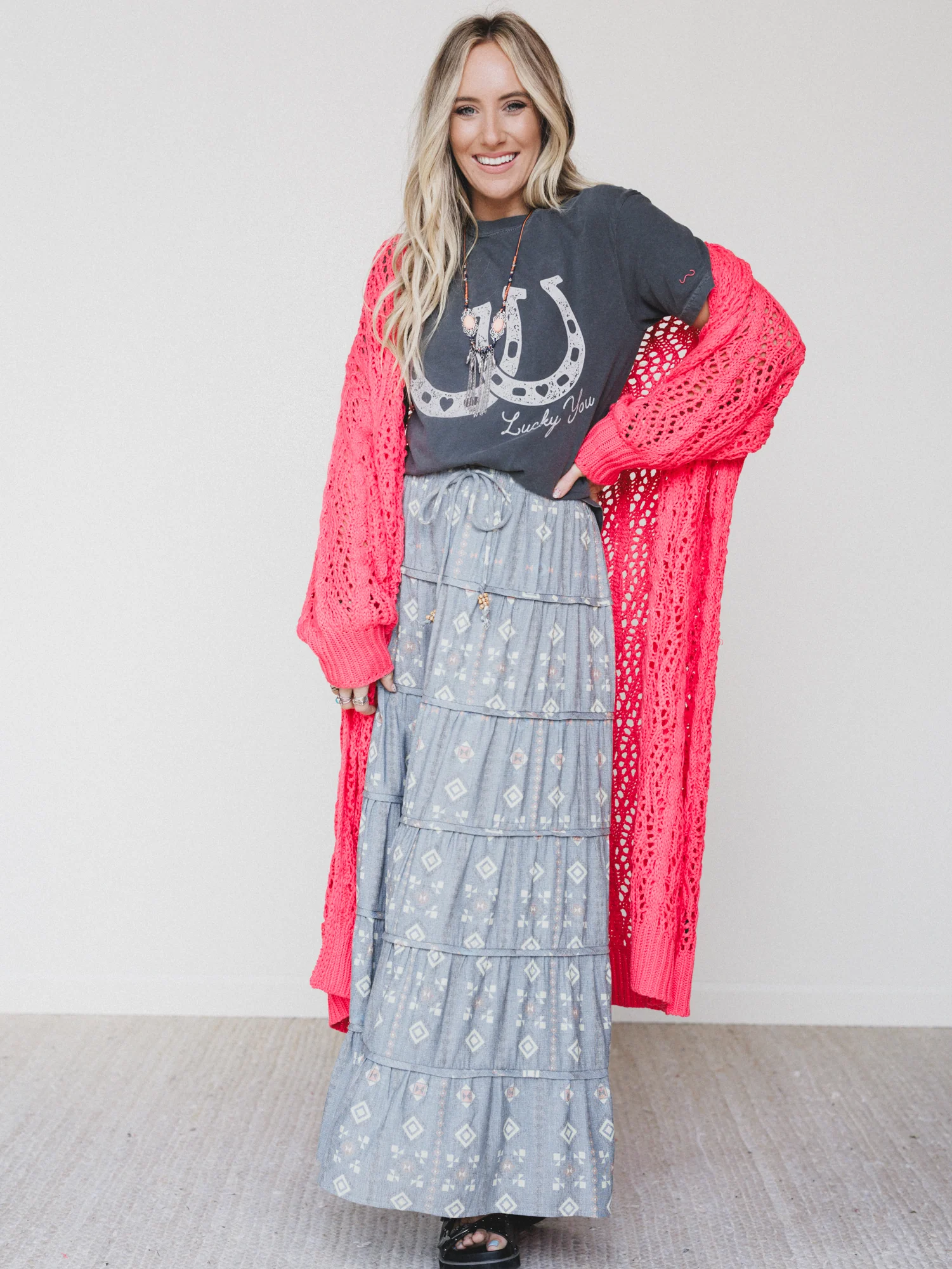 Timeless Love Maxi Skirt - Denim - Image 4