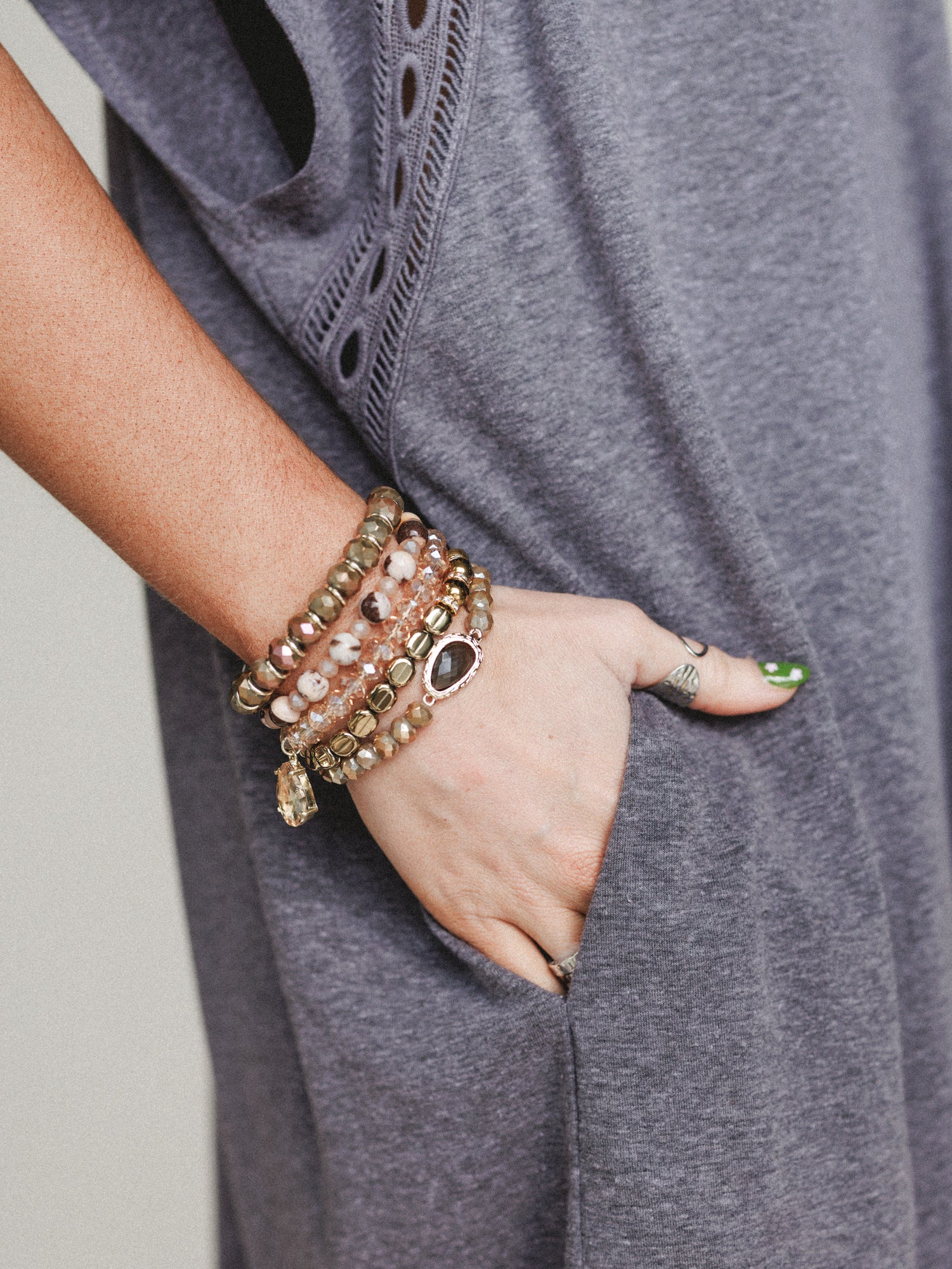 Toni Bracelet Set - Gold - Image 2