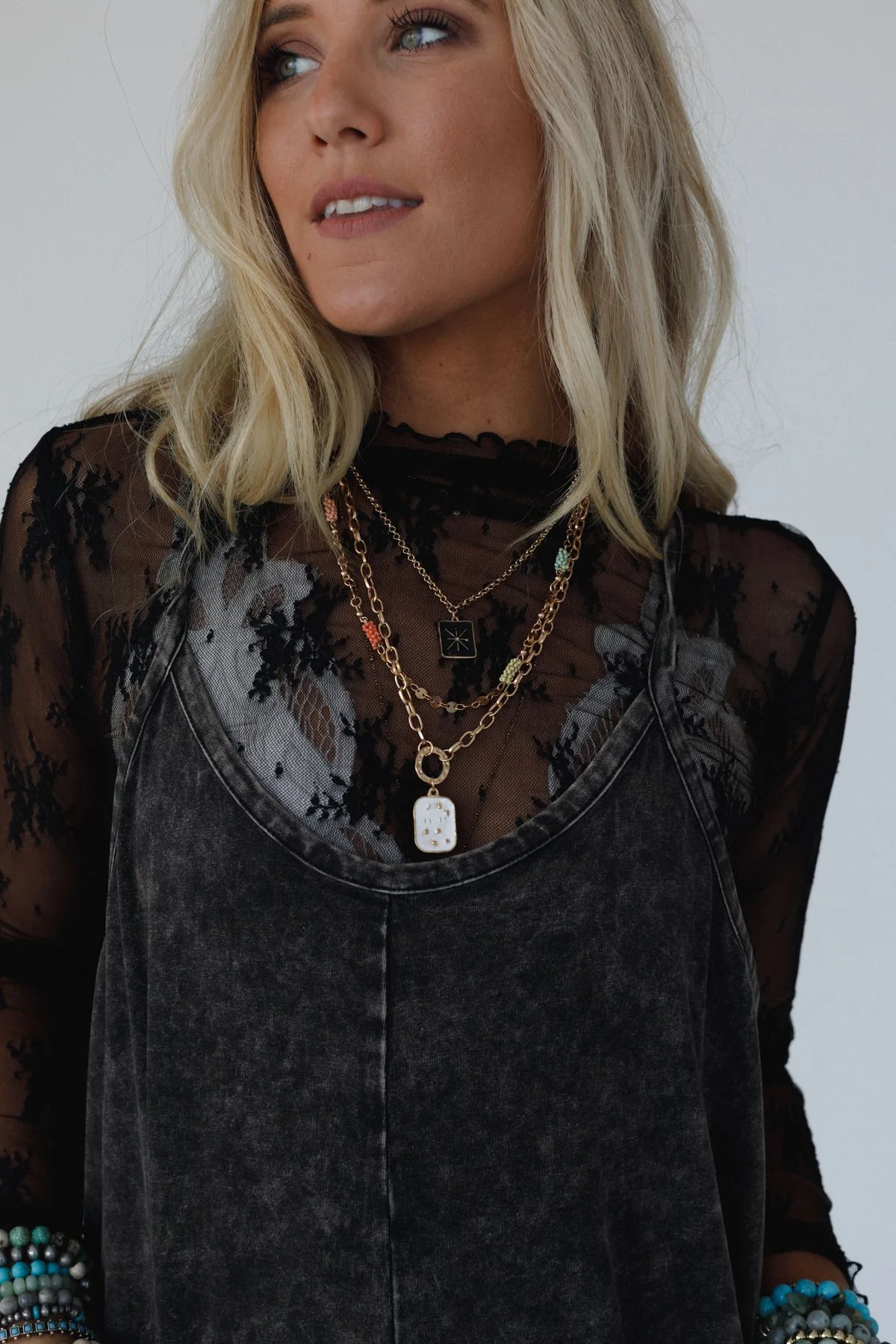 Totally Charmed Layered Necklace - Gold - Image 3
