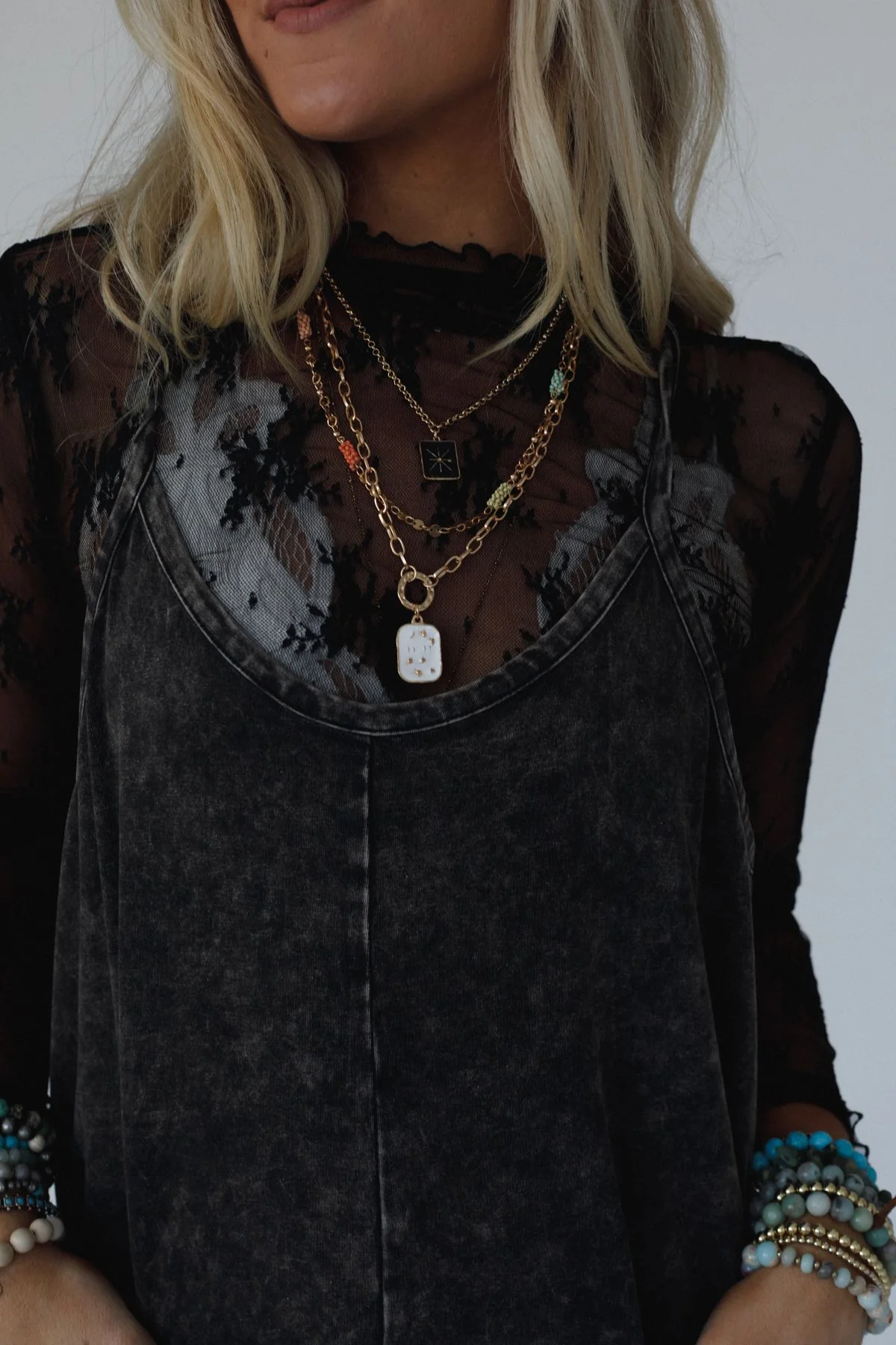 Totally Charmed Layered Necklace - Gold - Image 5