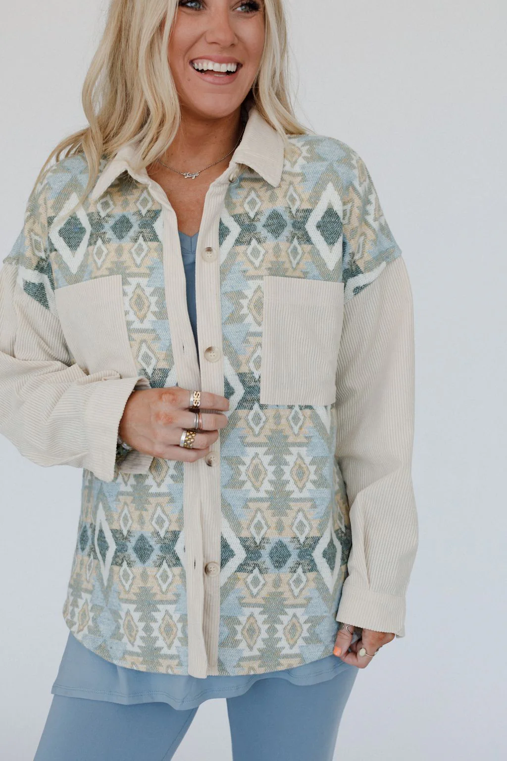 Tribal Blitz Jacket - Beige - Image 8