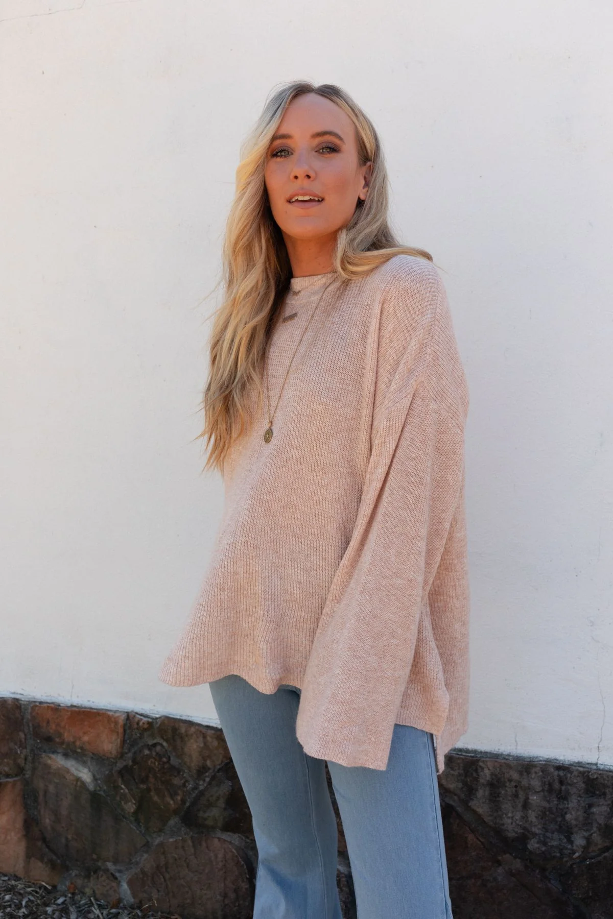 Tricks Up Her Sleeve Sweater - Oatmeal - Image 4