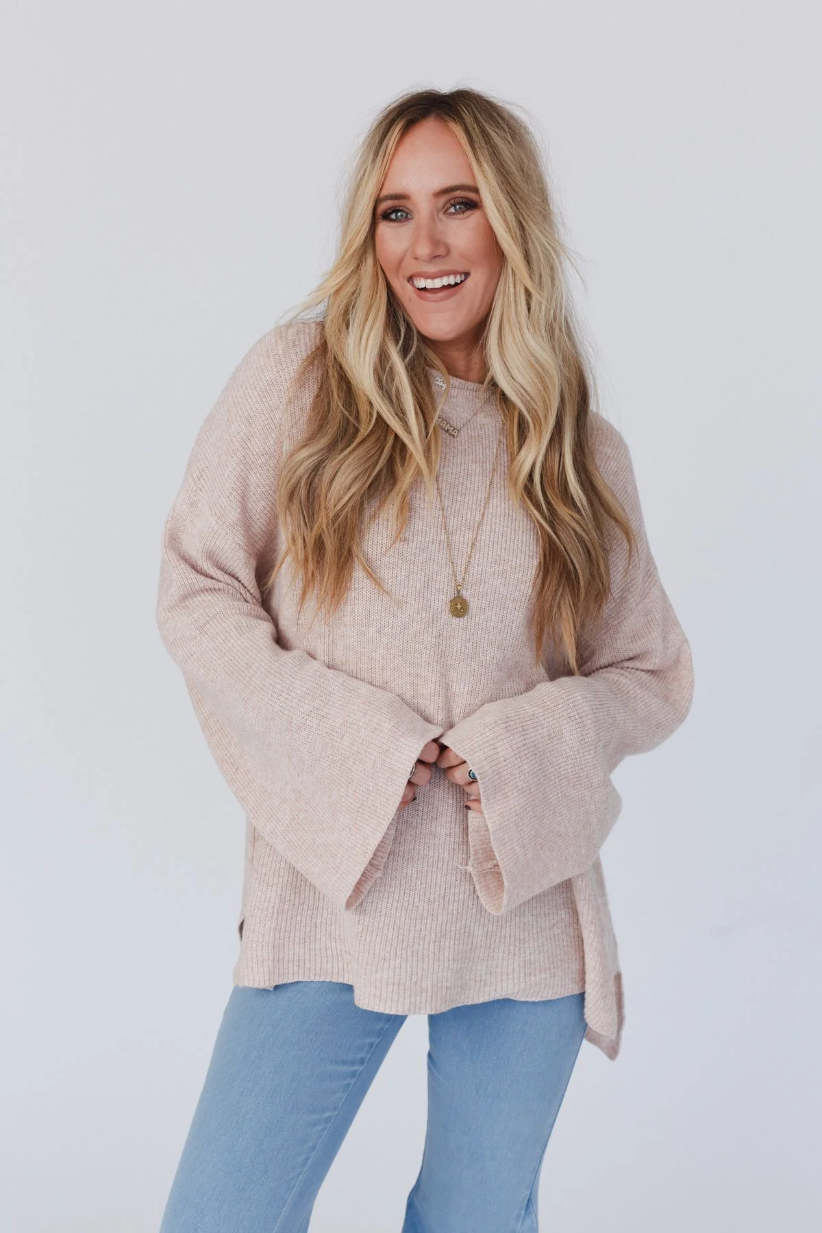 Tricks Up Her Sleeve Sweater - Oatmeal - Image 7