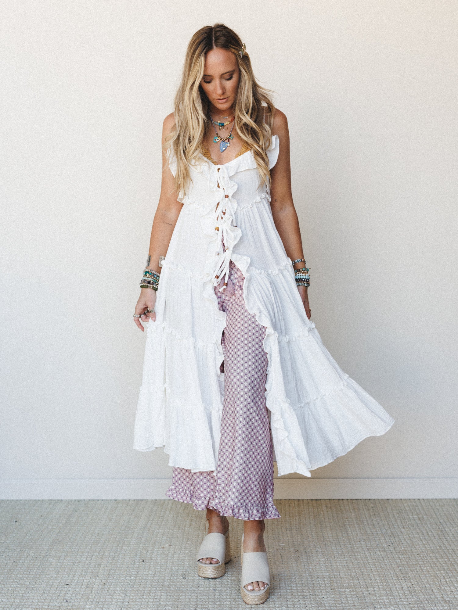 Truffles and Ruffles Dress - Ivory - Image 3