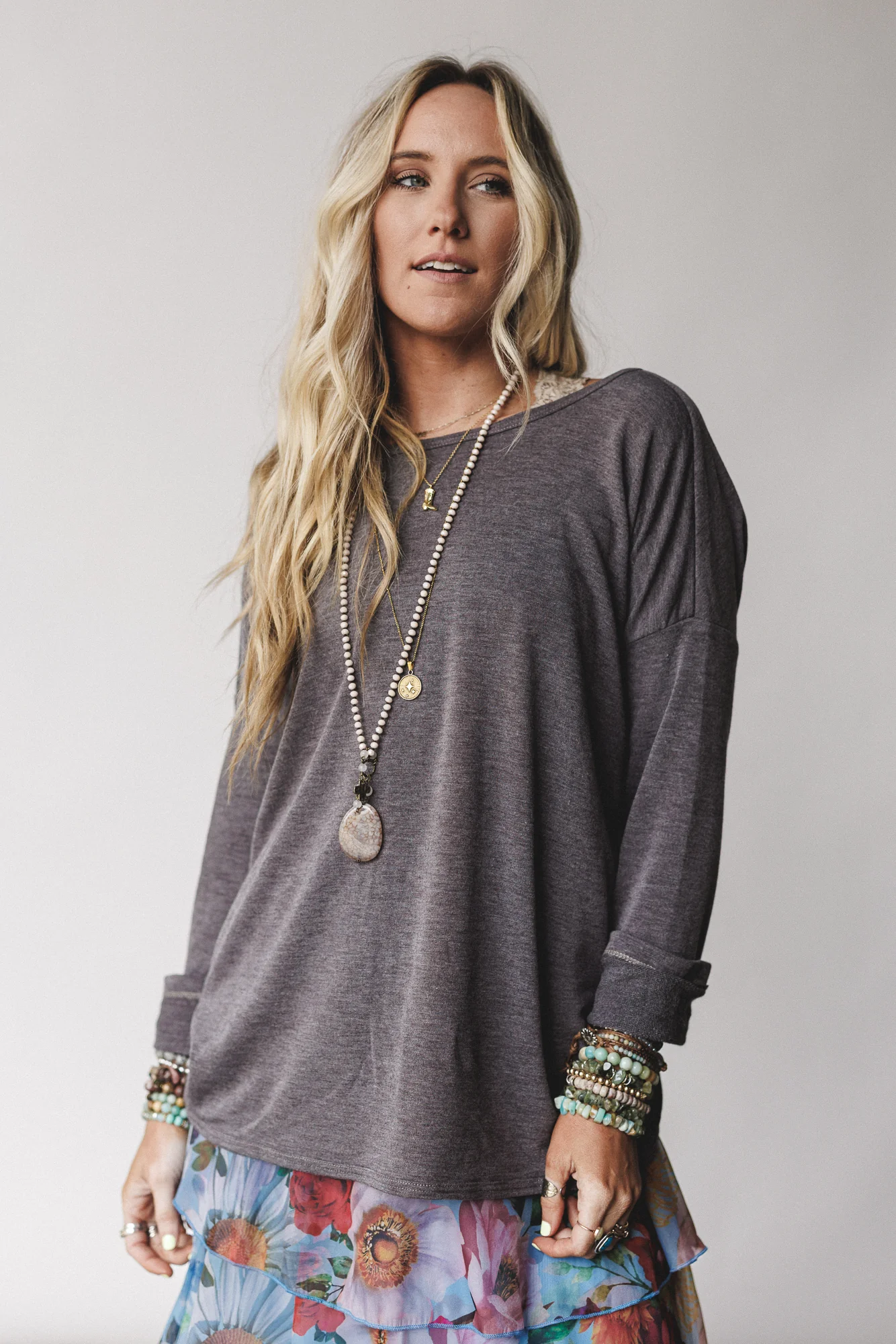 The Nest Twisted Harmony Top - Charcoal Brown - Pre Order - Image 2