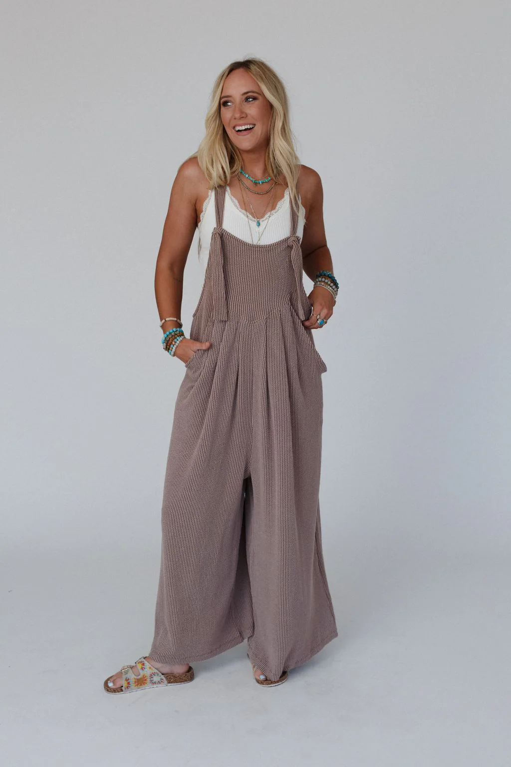 The Nest Urban Light Textured Jumpsuit - Acorn - Image 6