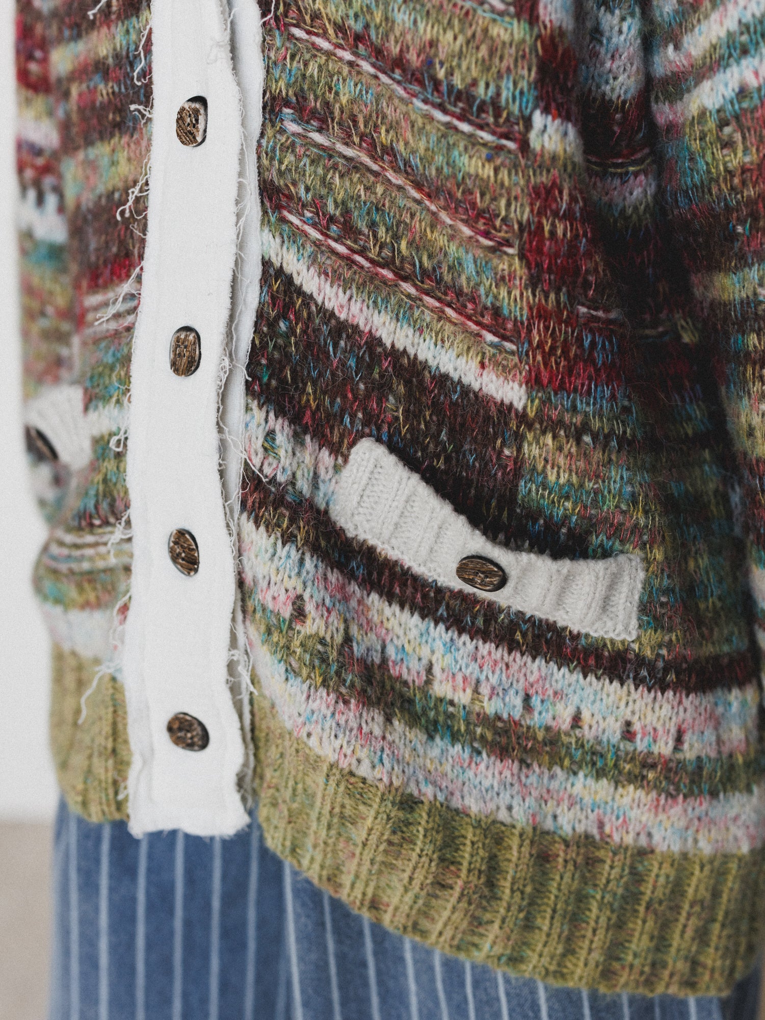 Warm Wishes Cardigan - Olive - Image 3