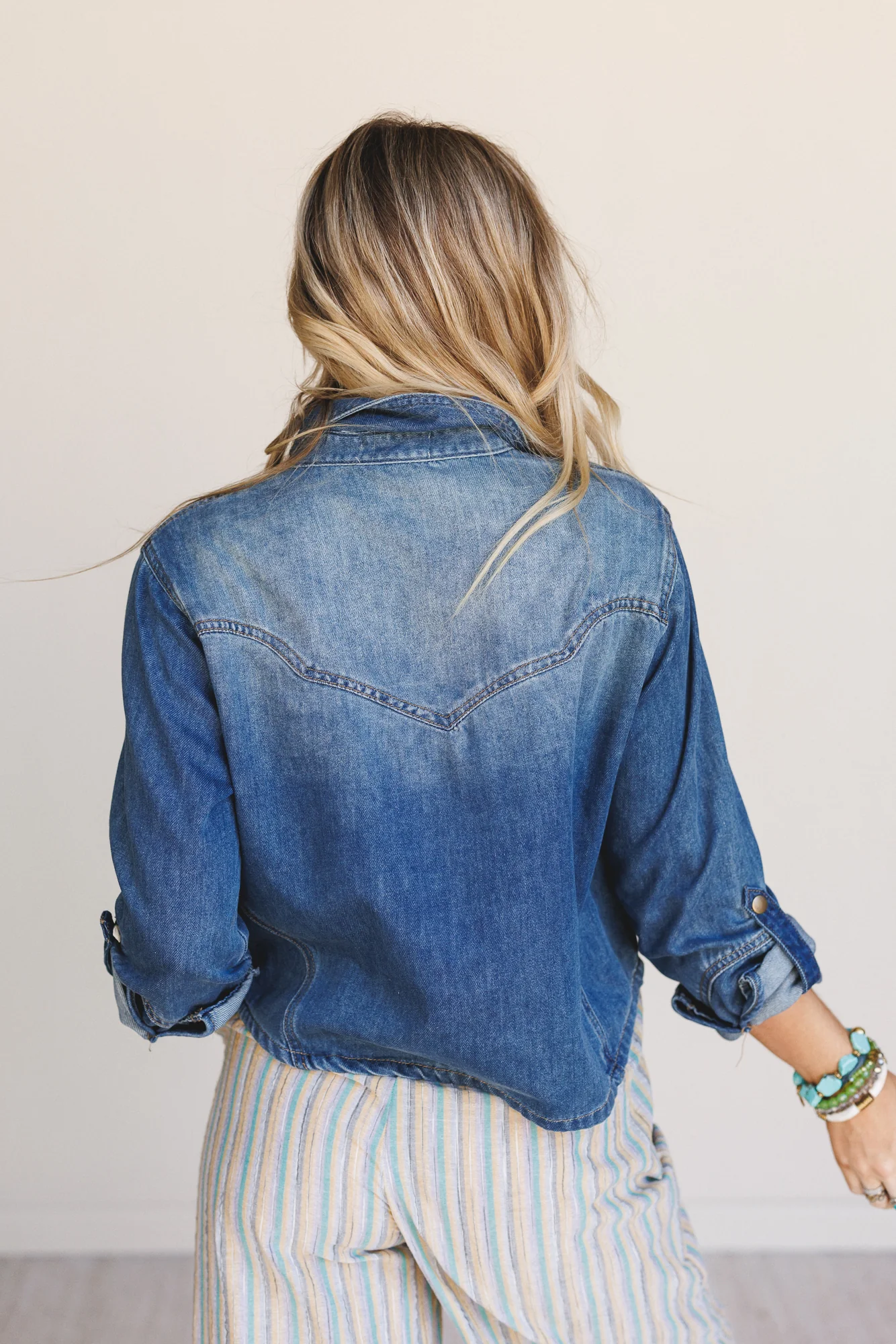 West Of Here Denim Top - Denim - Image 5