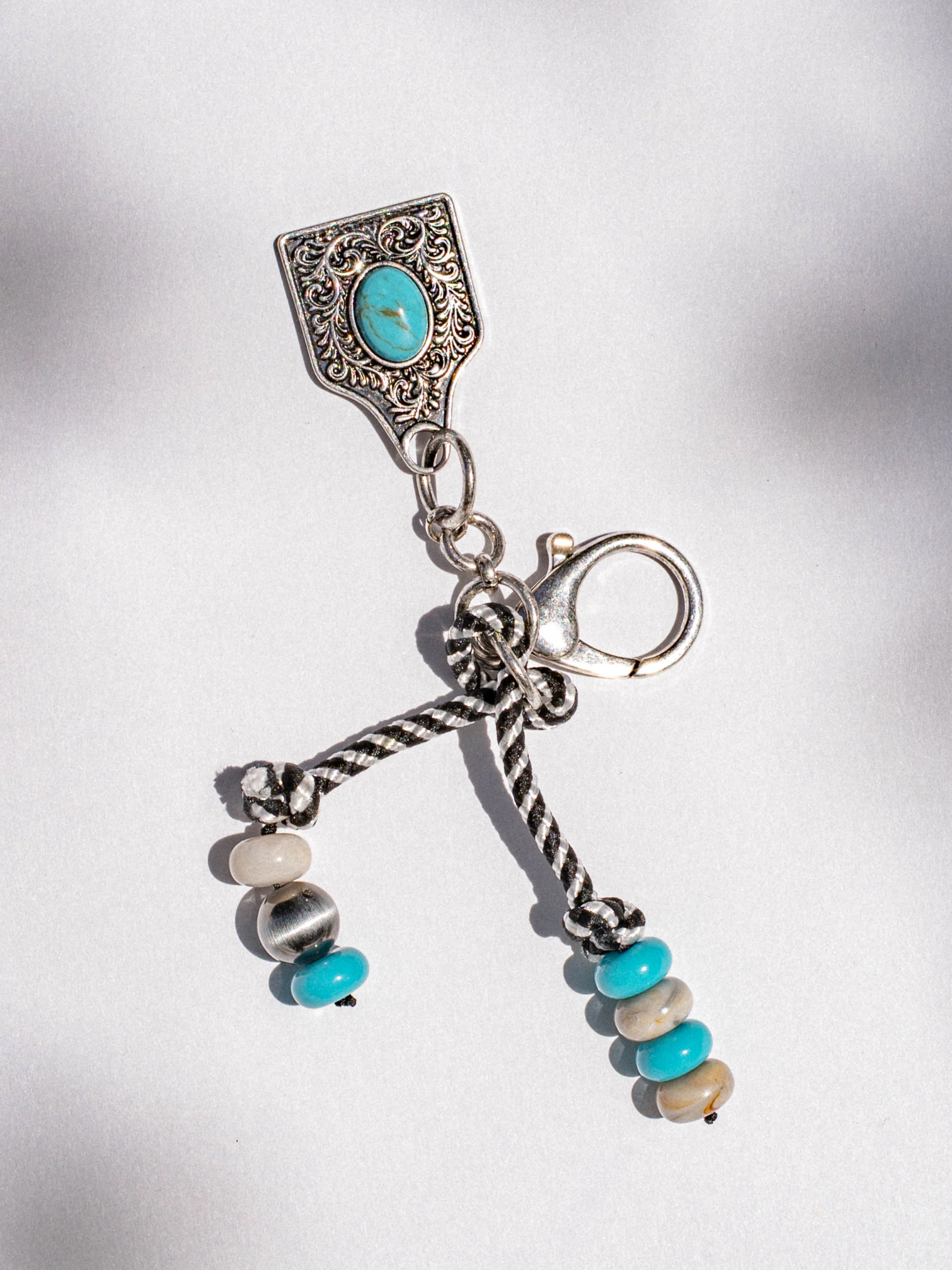 Western Sunrise Bag Charm - Blue Silver - Image 2