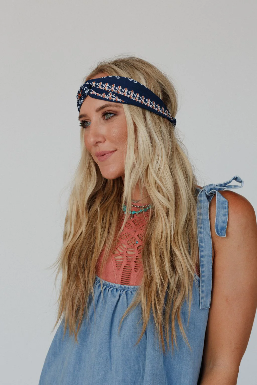 Whats The Stitch Headband - Navy - Pre Order