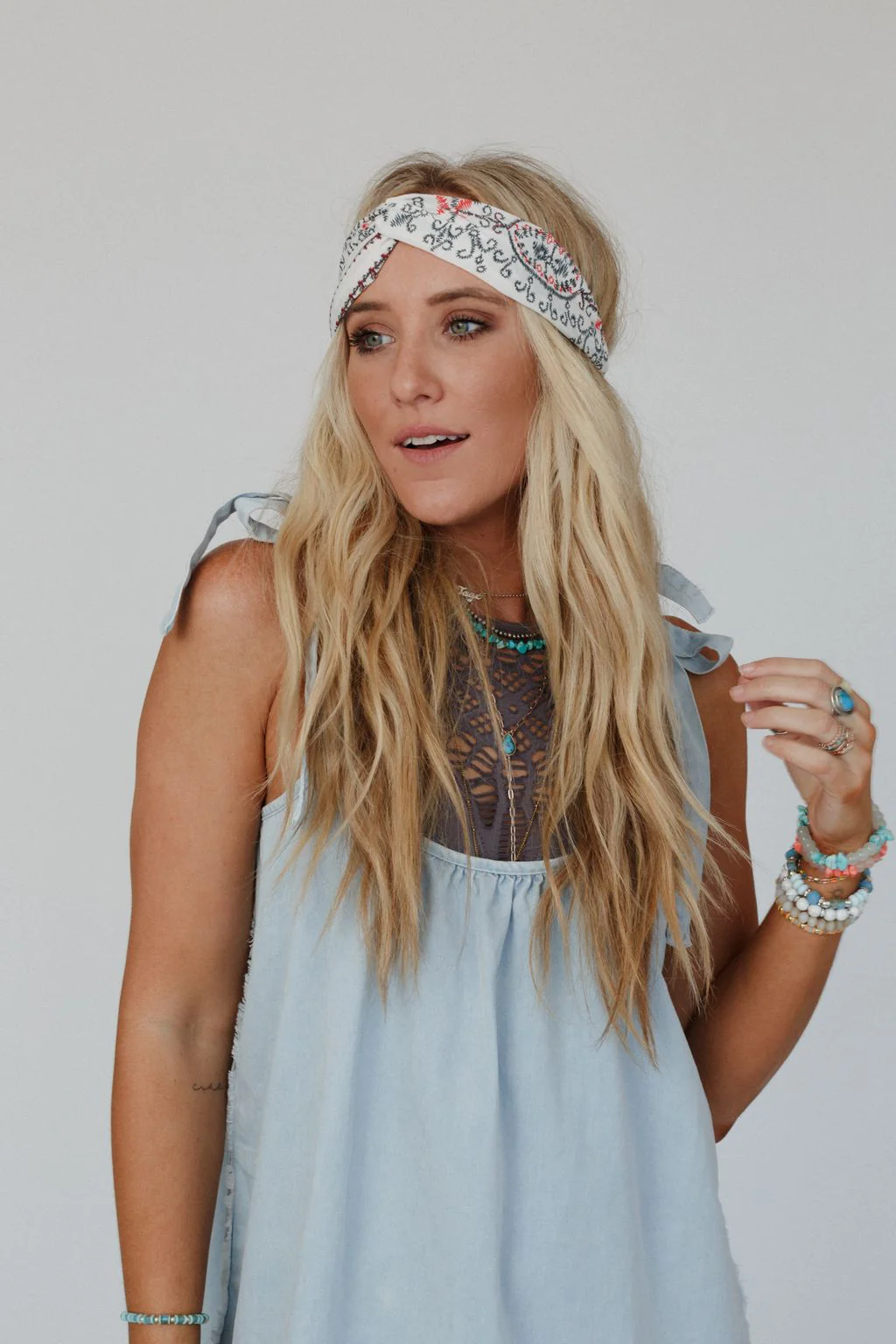 Whats The Stitch Headband - White - Pre Order - Image 2