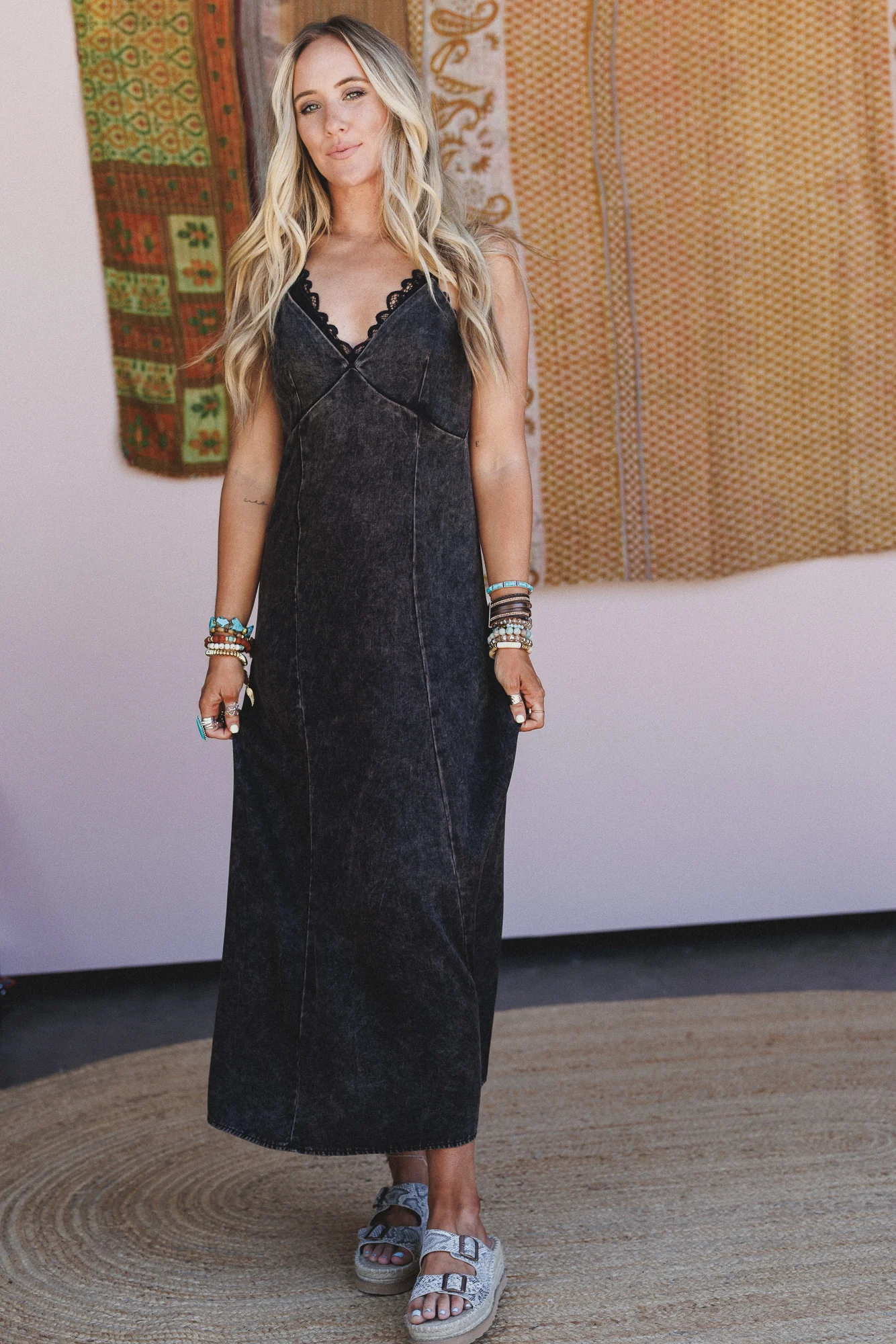 Wild Bay Maxi Dress - Ash Black - Image 4