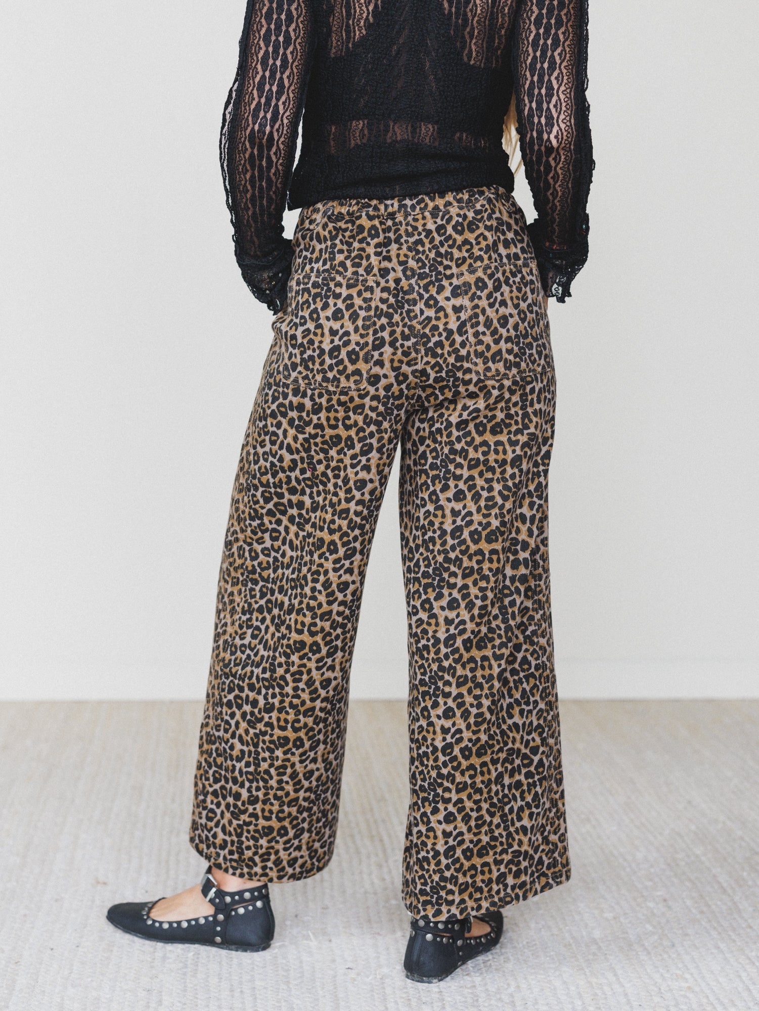 Wild Ease Wide Leg Pants - Leopard - Image 7