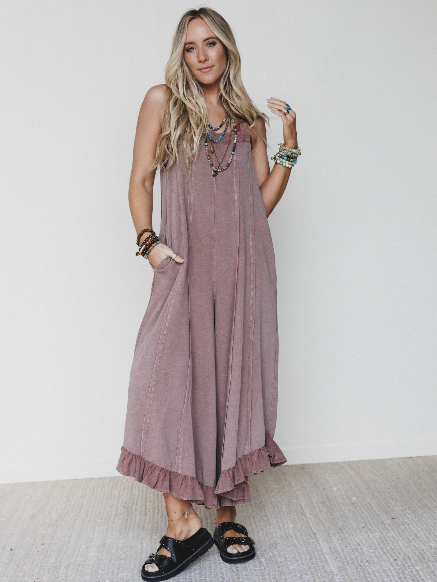 Wild Sun Jumpsuit - Coffee - Image 6