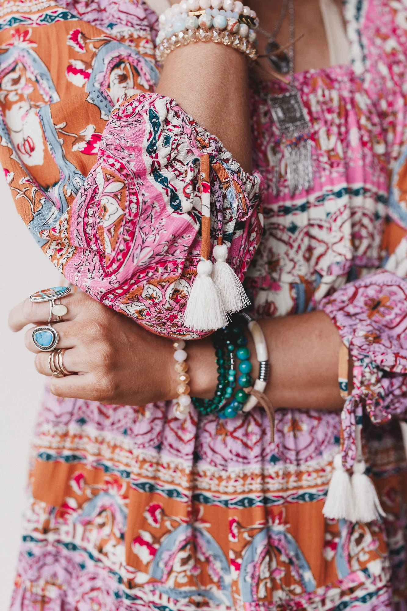 Wildflower Whimsy Paisley Print Dress - Pink Multi - Image 3