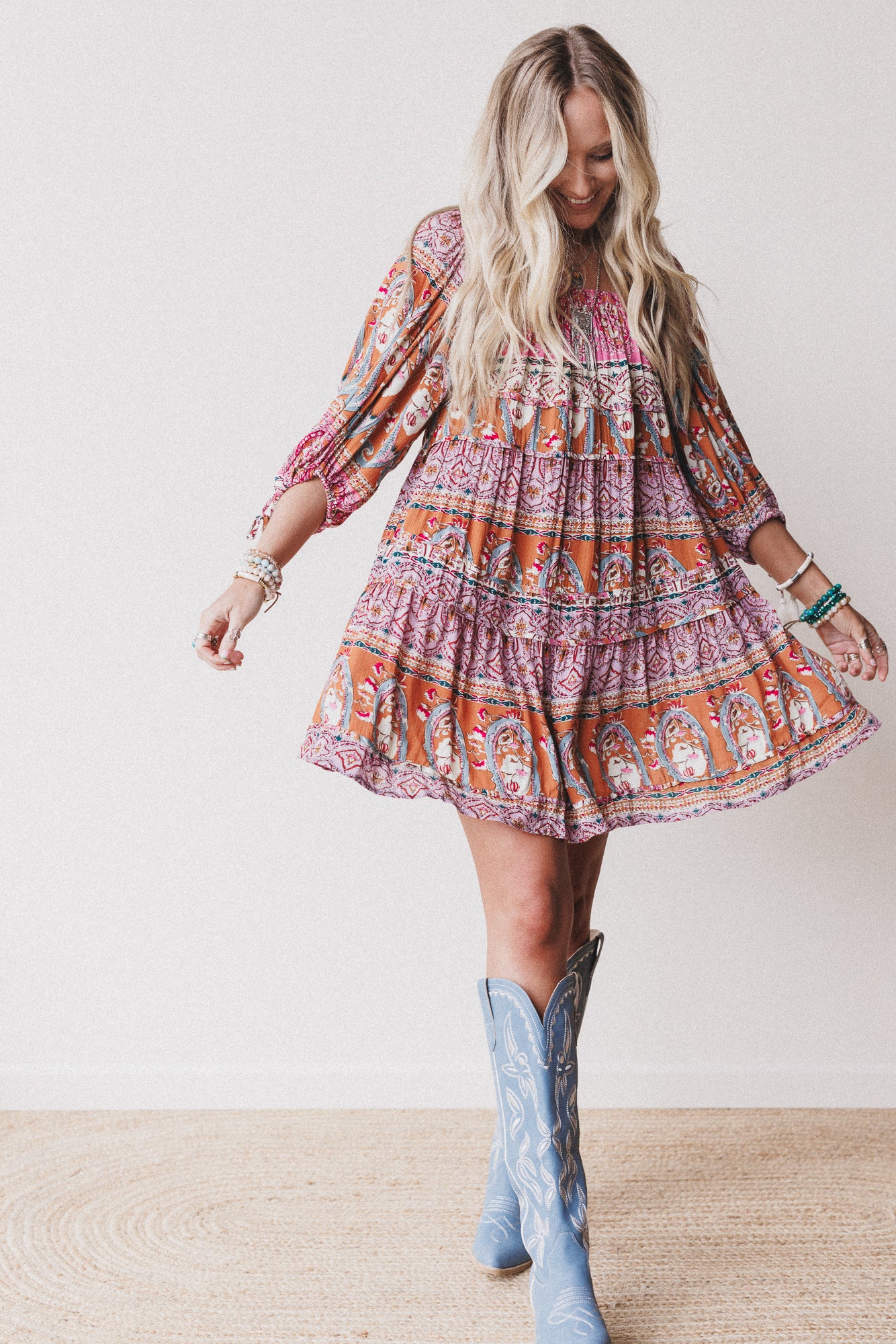 Wildflower Whimsy Paisley Print Dress - Pink Multi - Image 4