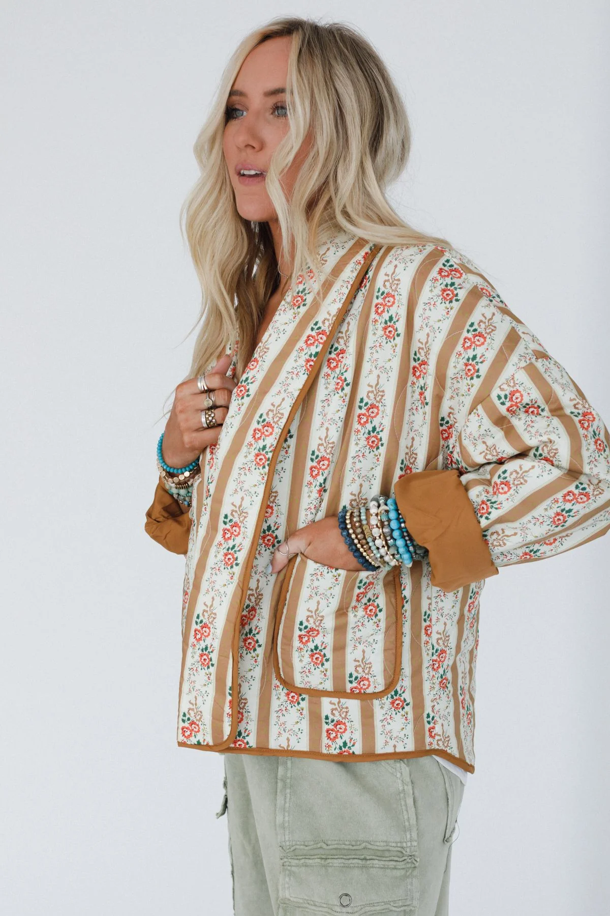 Willow Creek Quilted Jacket - Camel - Image 8