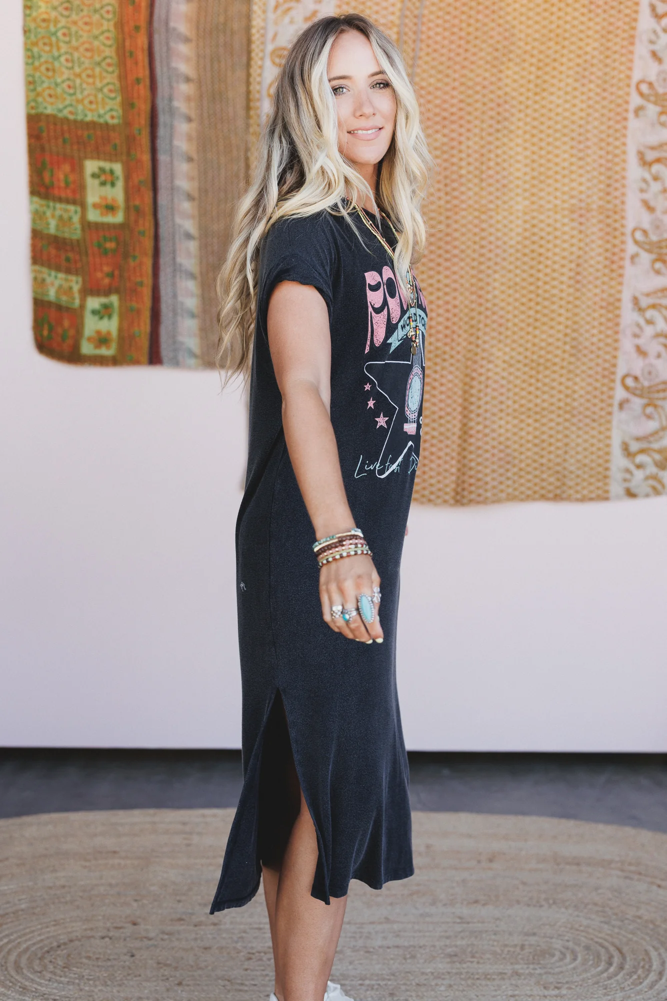 World Tour Tee Dress - Black - Image 4