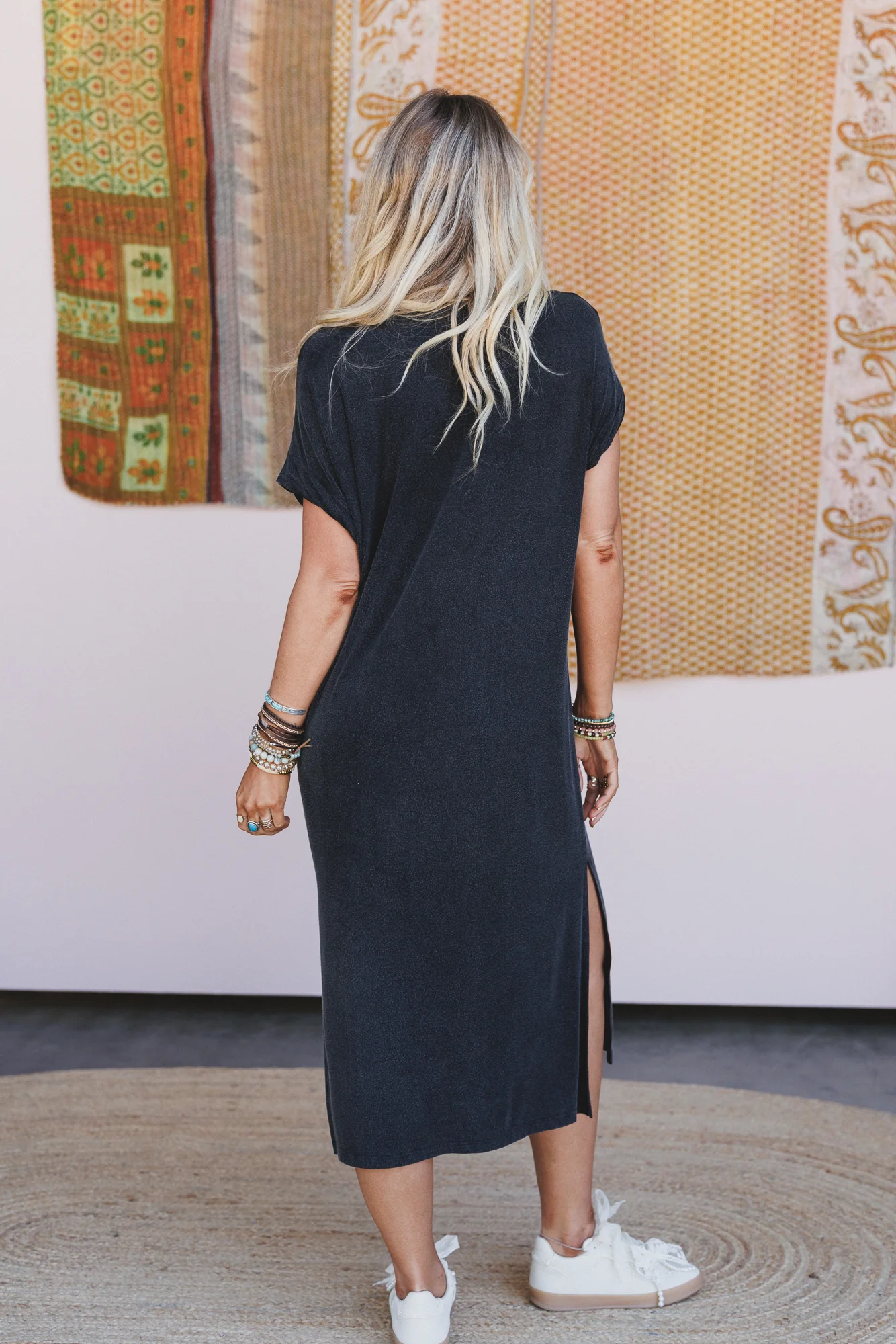 World Tour Tee Dress - Black - Image 5