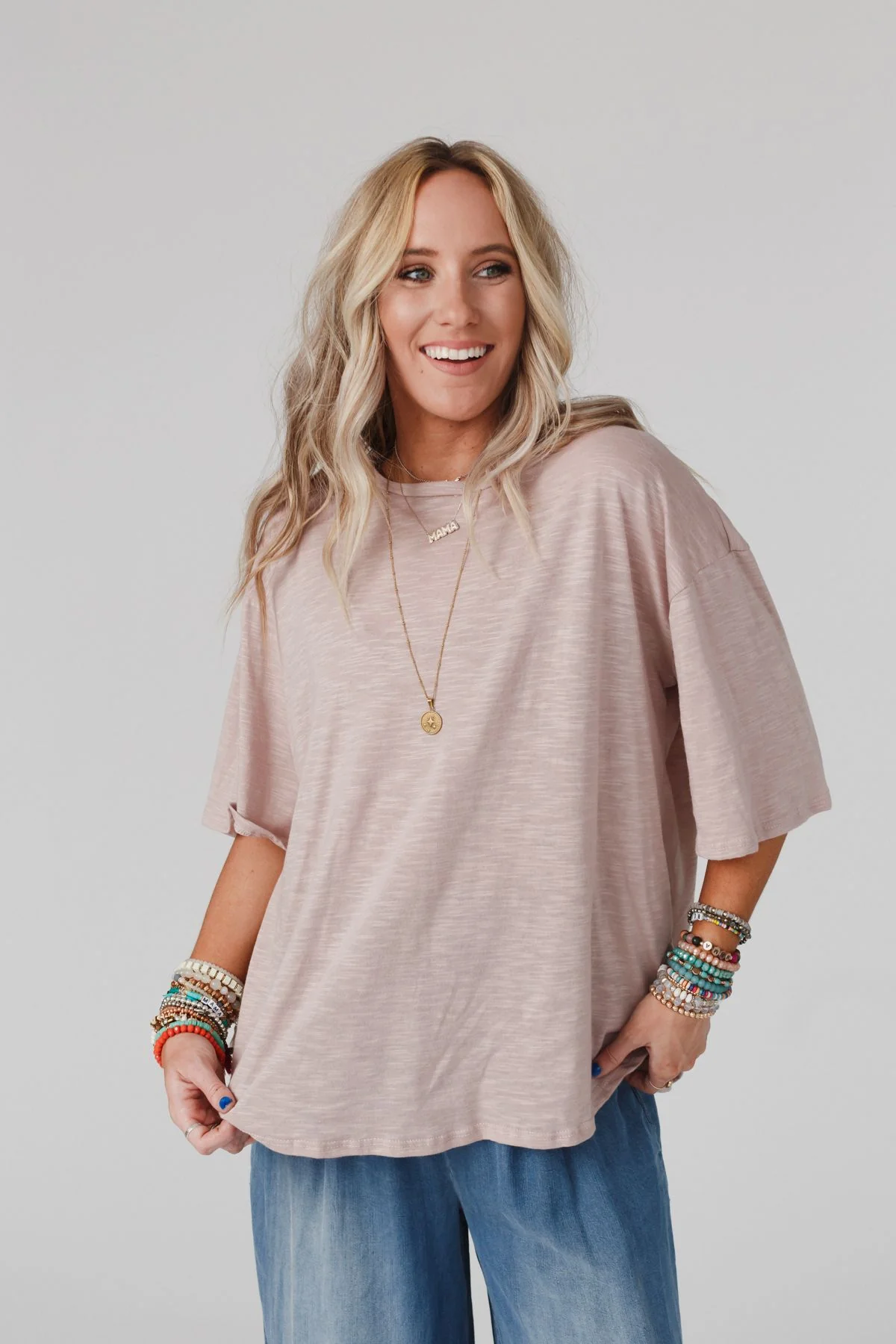 The Nest Your Favorite Slub Tee Shirt - Taupe - Image 6