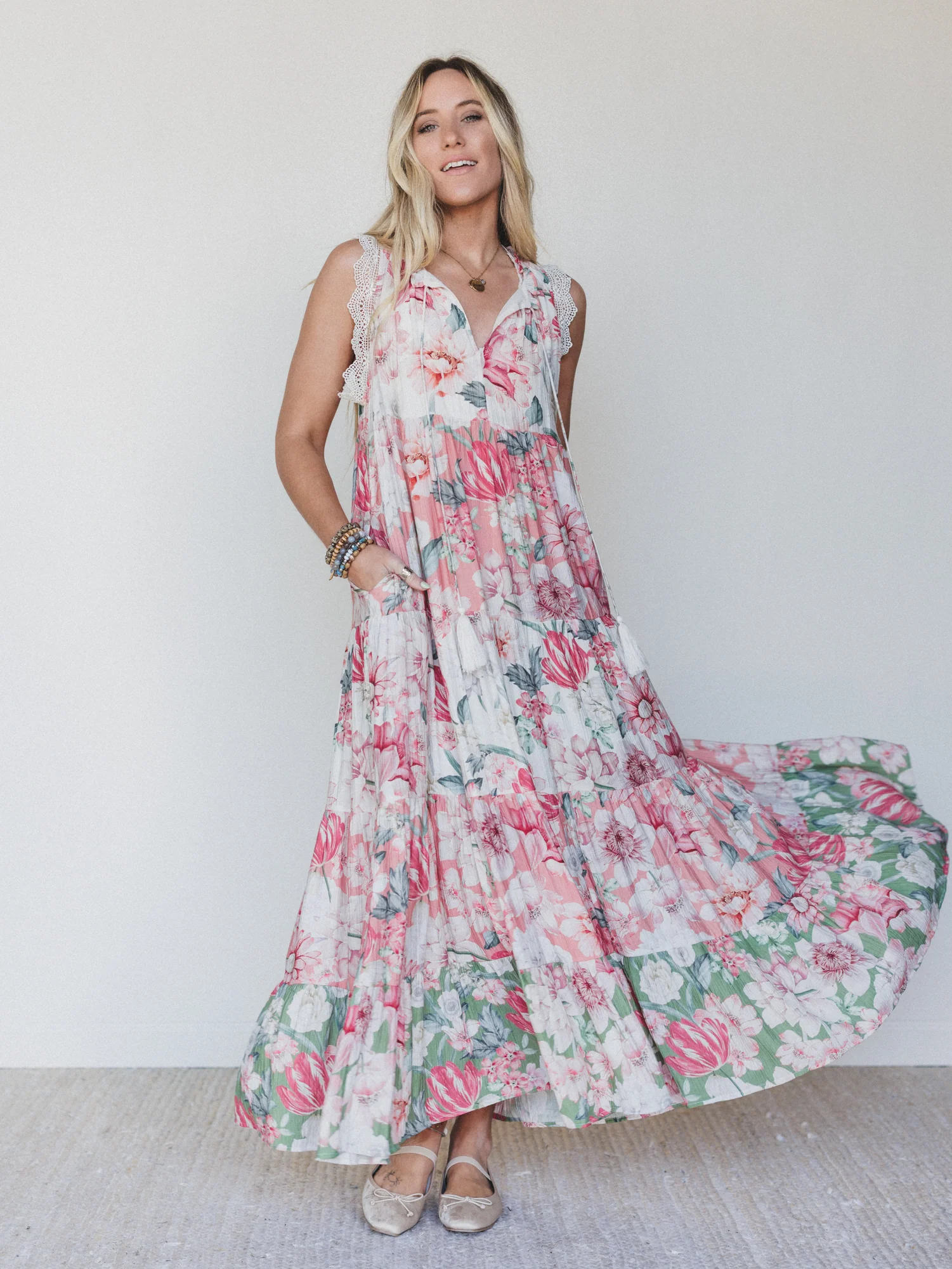 Zeya Floral Maxi Dress - Floral Multi - Image 4