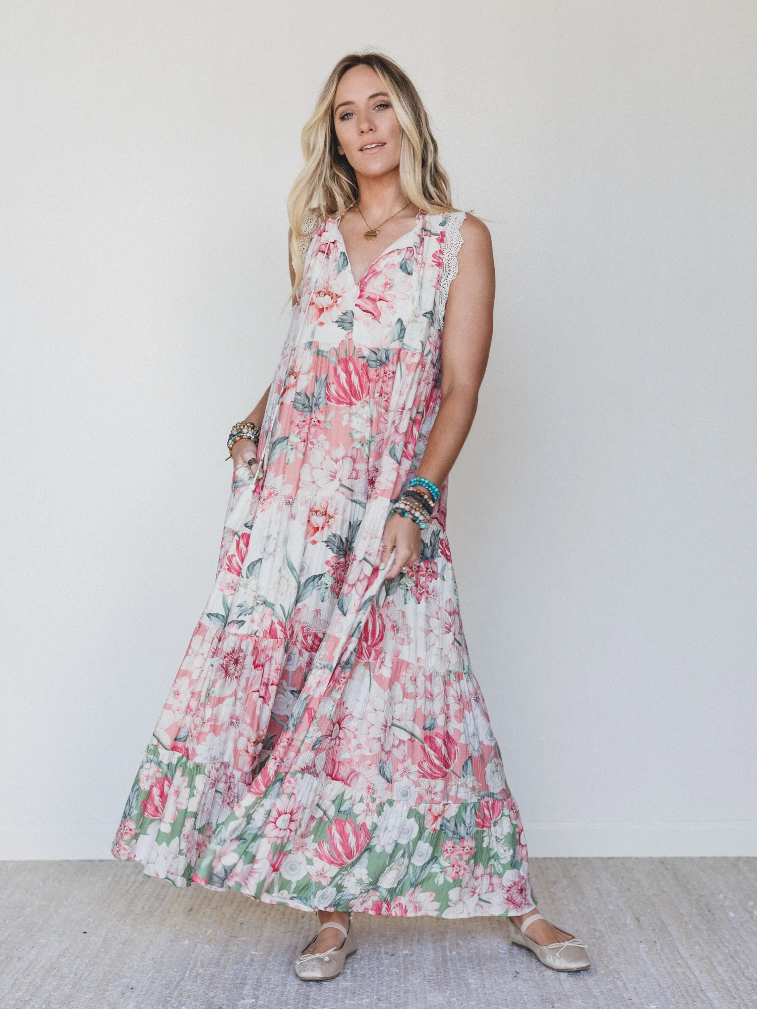 Zeya Floral Maxi Dress - Floral Multi - Image 7